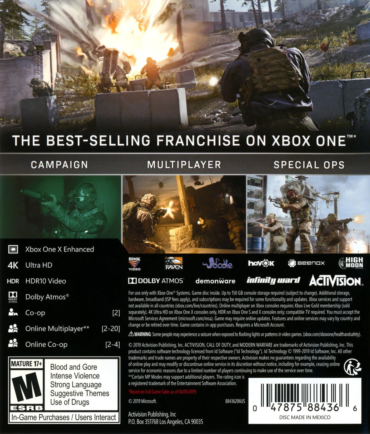 Call of Duty: Modern Warfare Xbox One - Video Game - Used - CaveGamers - Image 2