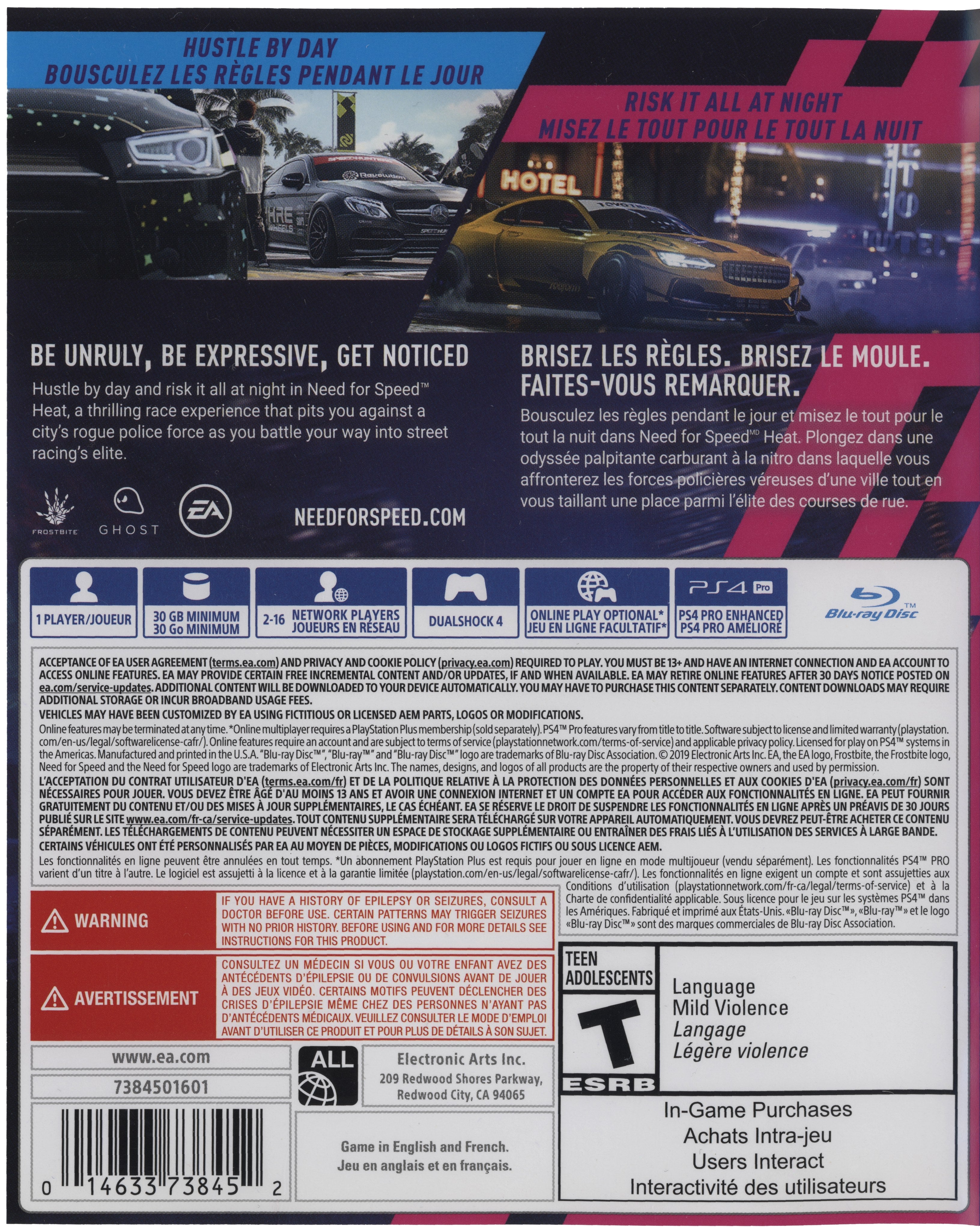 Need for Speed Heat PS4 - Video Game - Used - CaveGamers - Image 2