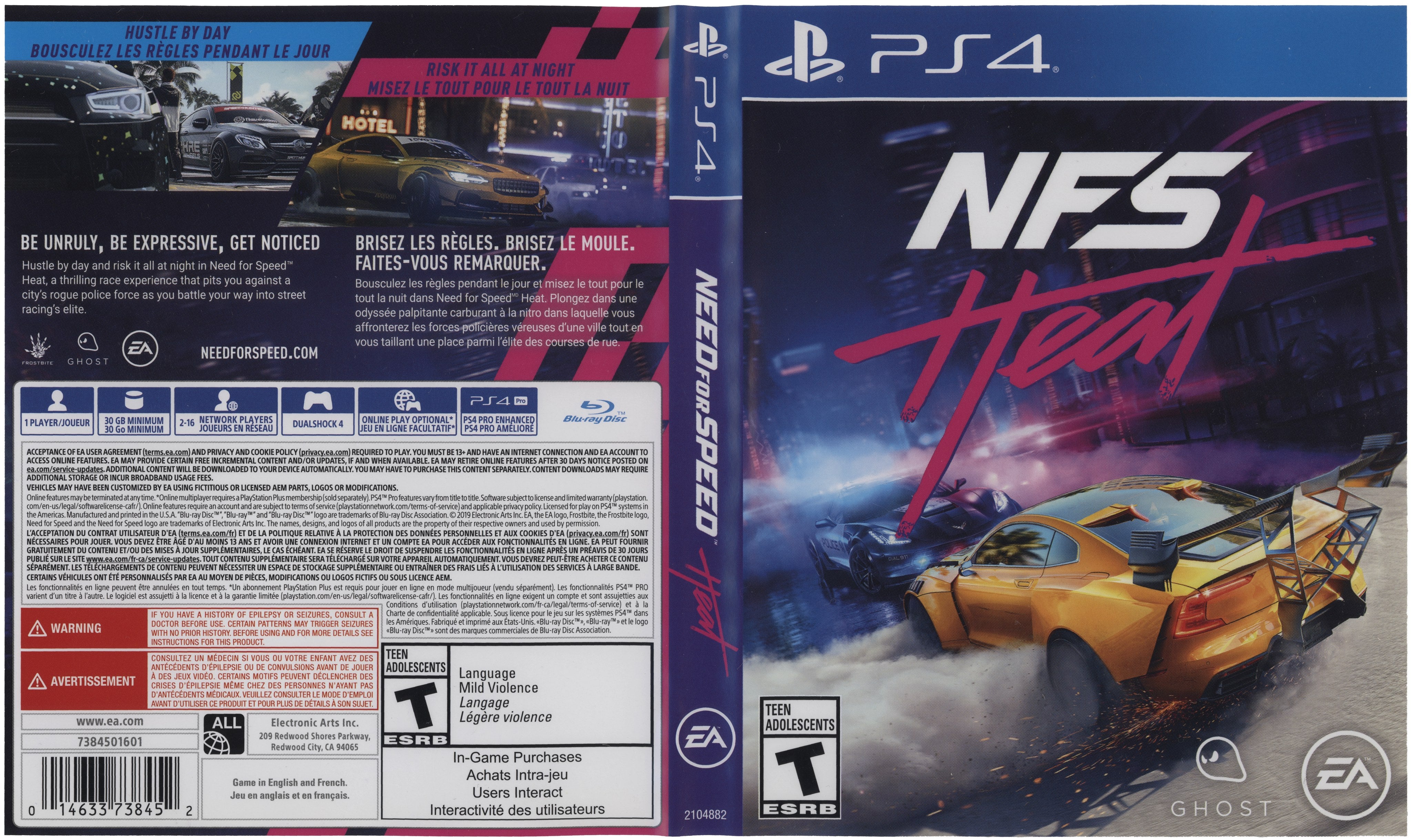 Need for Speed Heat PS4 - Video Game - Used - CaveGamers - Image 3