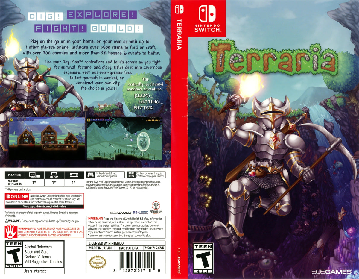 Terraria Switch - Video Game - Used - CaveGamers - Image 3