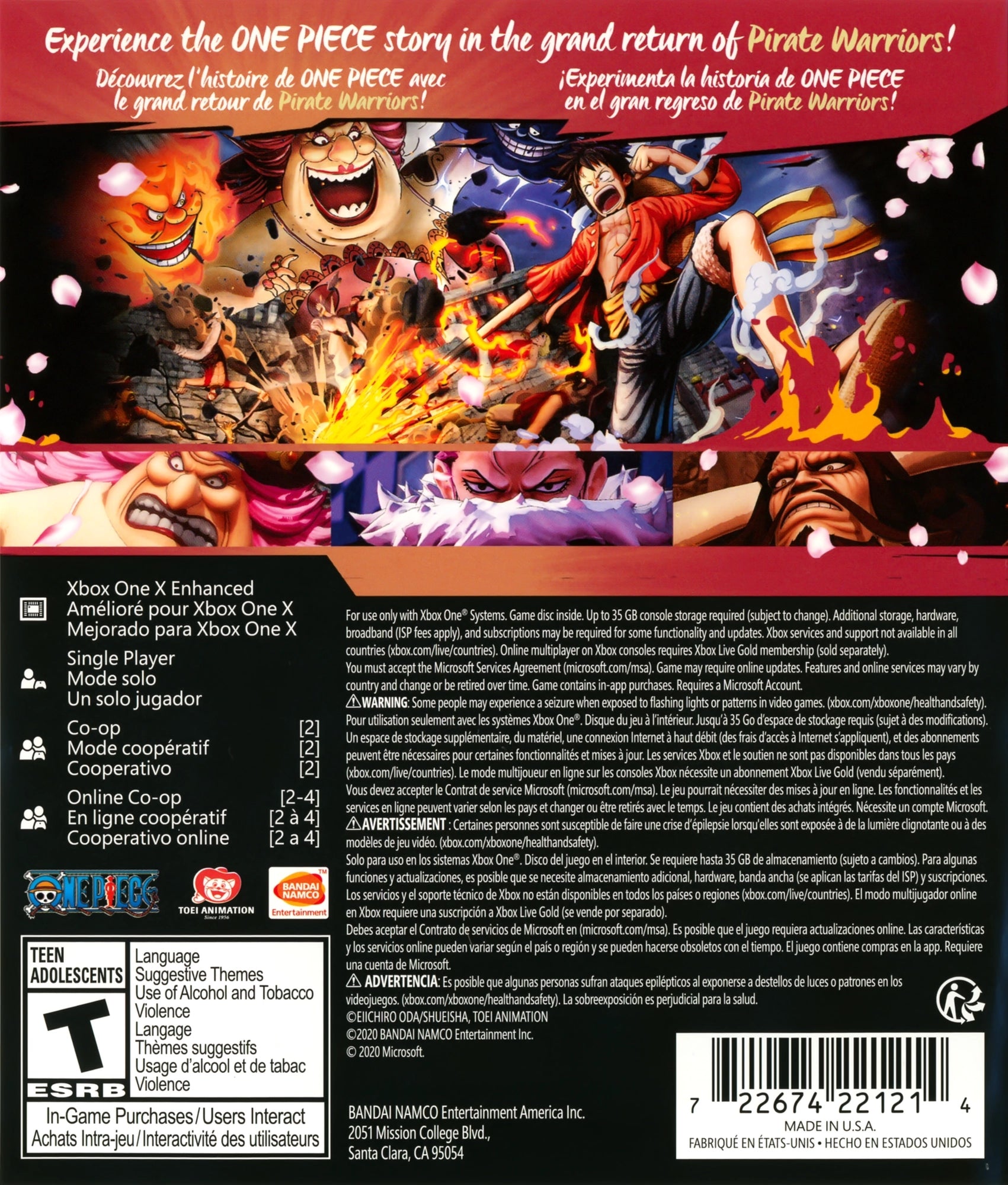 One Piece: Pirate Warriors 4 Xbox One - Video Game - Used - CaveGamers - Image 2