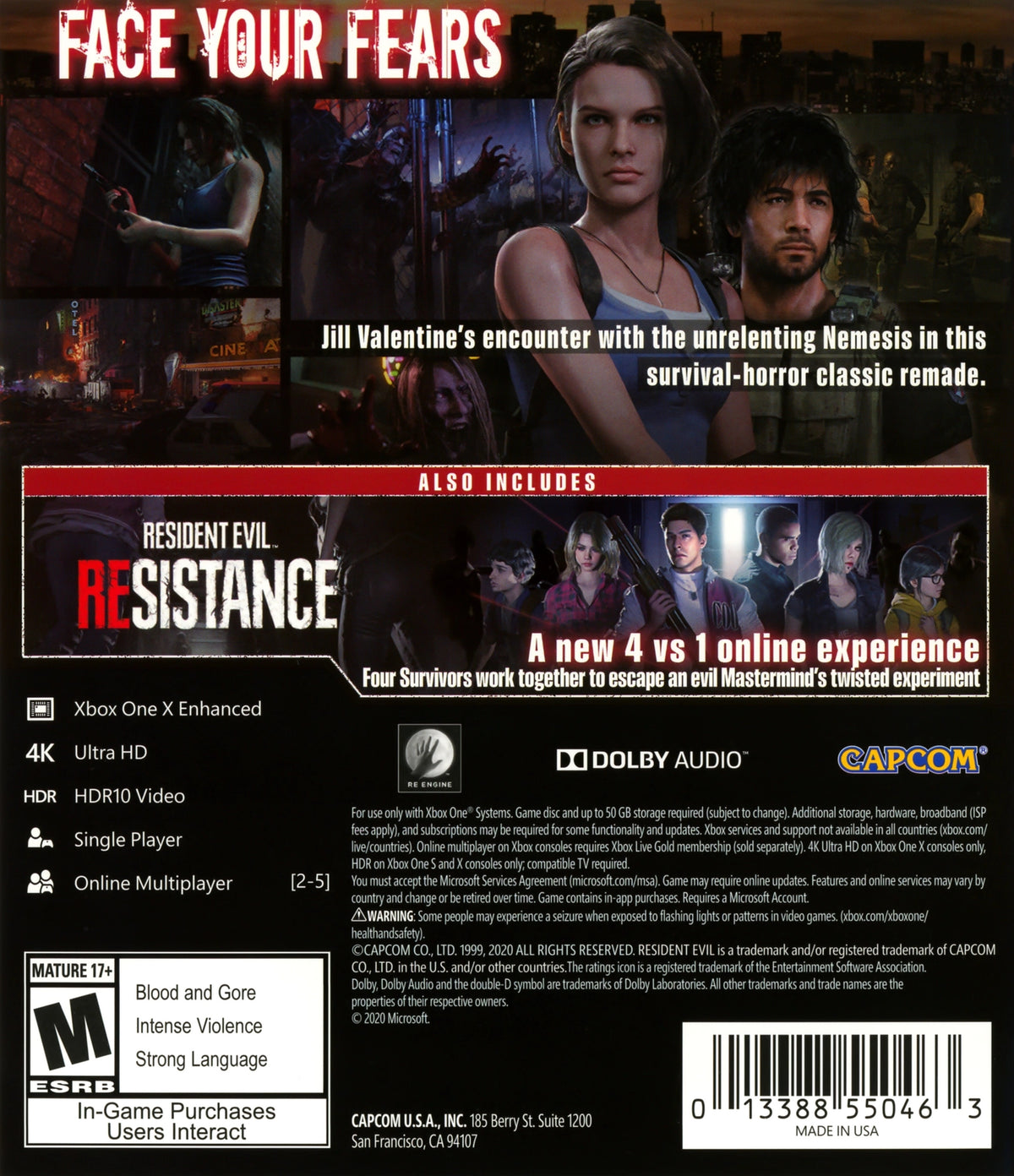 Resident Evil 3 Xbox One - Video Game - Used - CaveGamers - Image 2