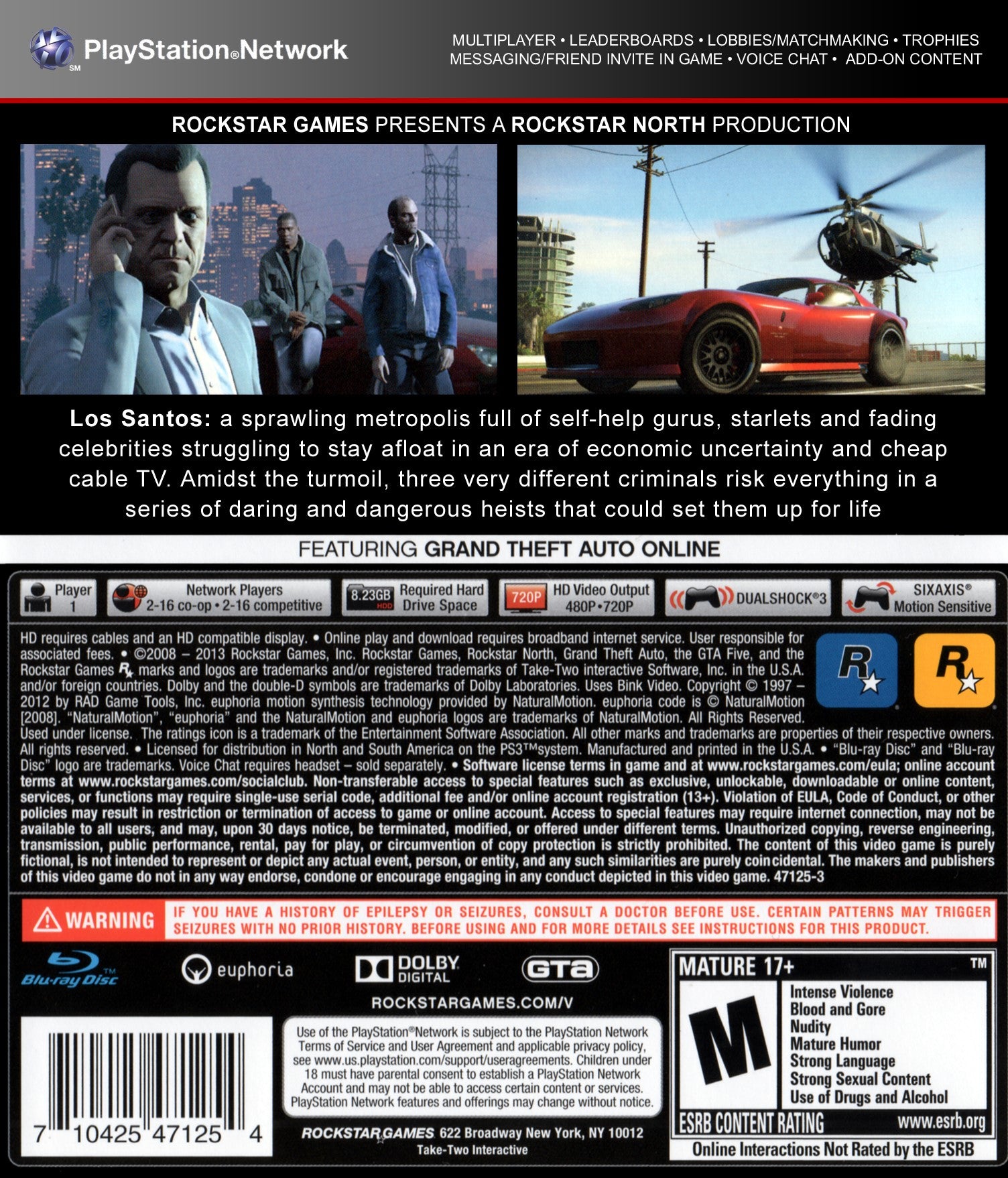 Grand Theft Auto V PS3 - Video Game - Used - CaveGamers - Image 2