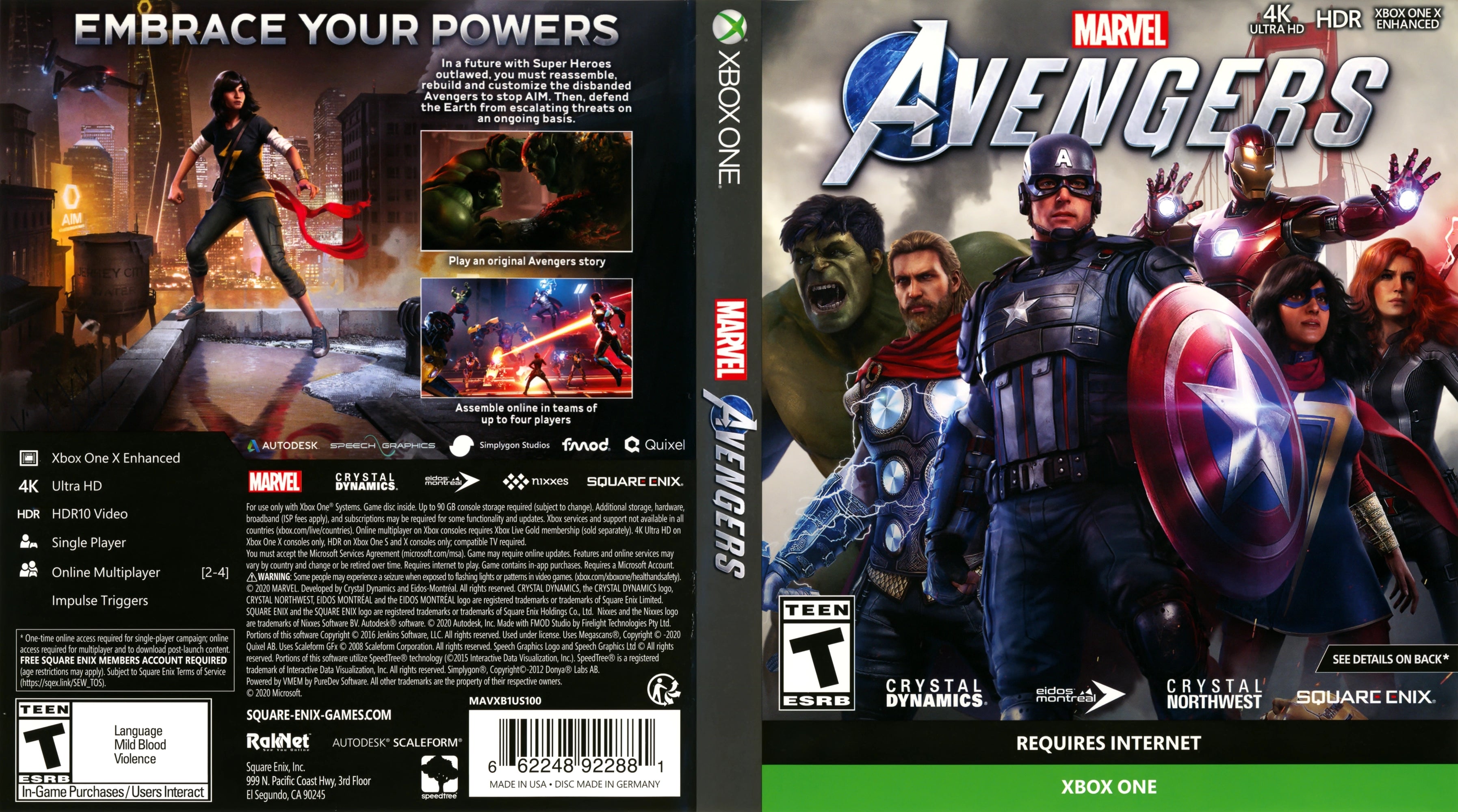 Marvel Avengers Xbox One - Video Game - Used - CaveGamers - Image 4