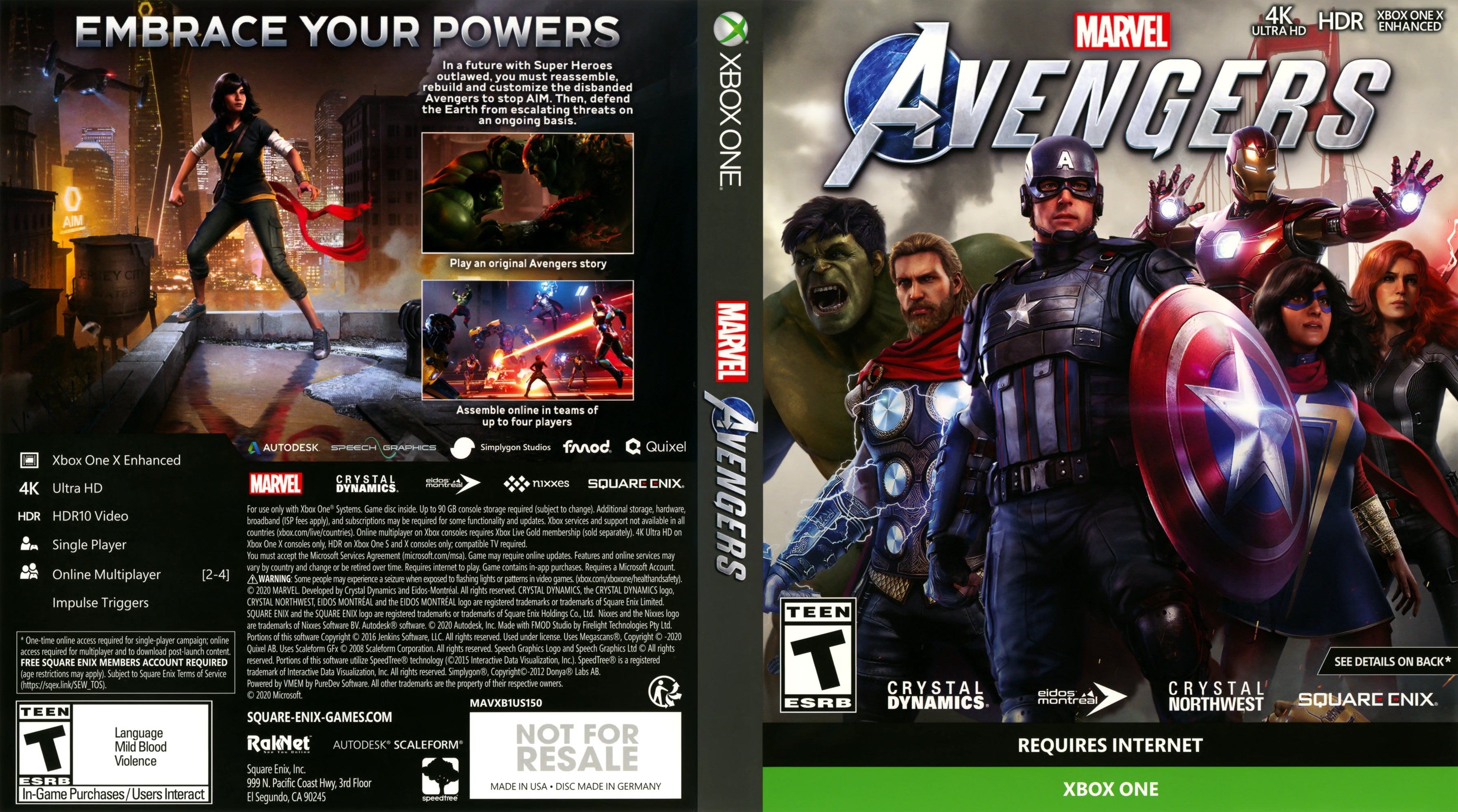 Marvel Avengers Xbox One - Video Game - Used - CaveGamers - Image 5