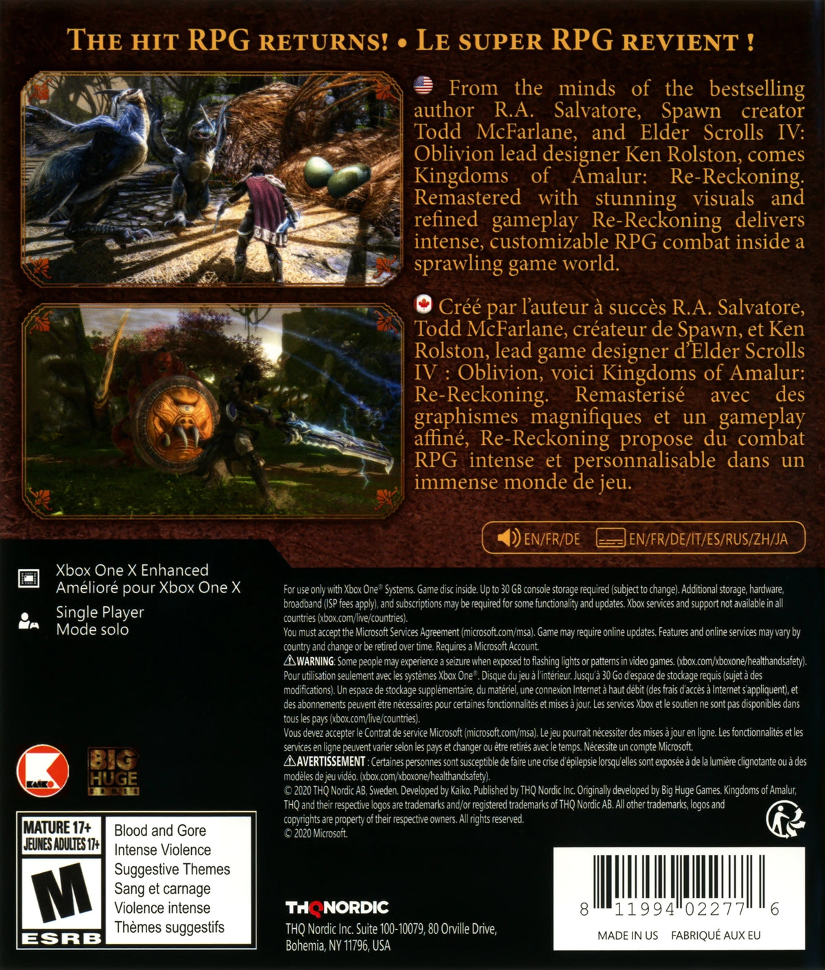 Kingdoms of Amalur: Re-Reckoning Xbox One - Video Game - Used - CaveGamers - Image 2