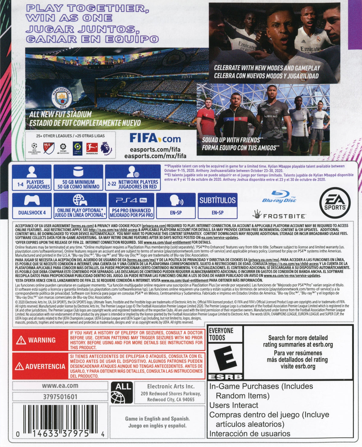 FIFA 21 PS4 - Video Game - Used - CaveGamers - Image 2