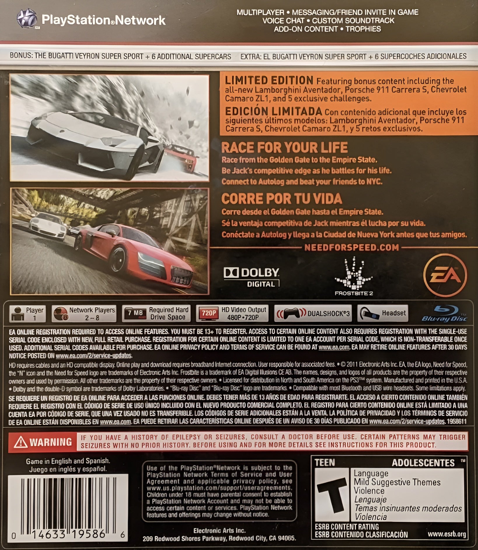 Need For Speed The Run Limited Edition PS3 - Video Game - Used - CaveGamers - Image 2