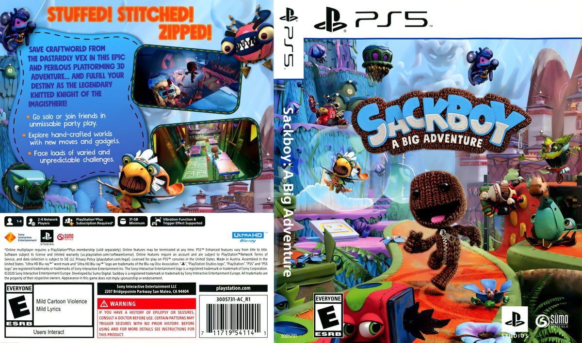 Sackboy: A Big Adventure PS5 - Video Game - Used - CaveGamers - Image 4