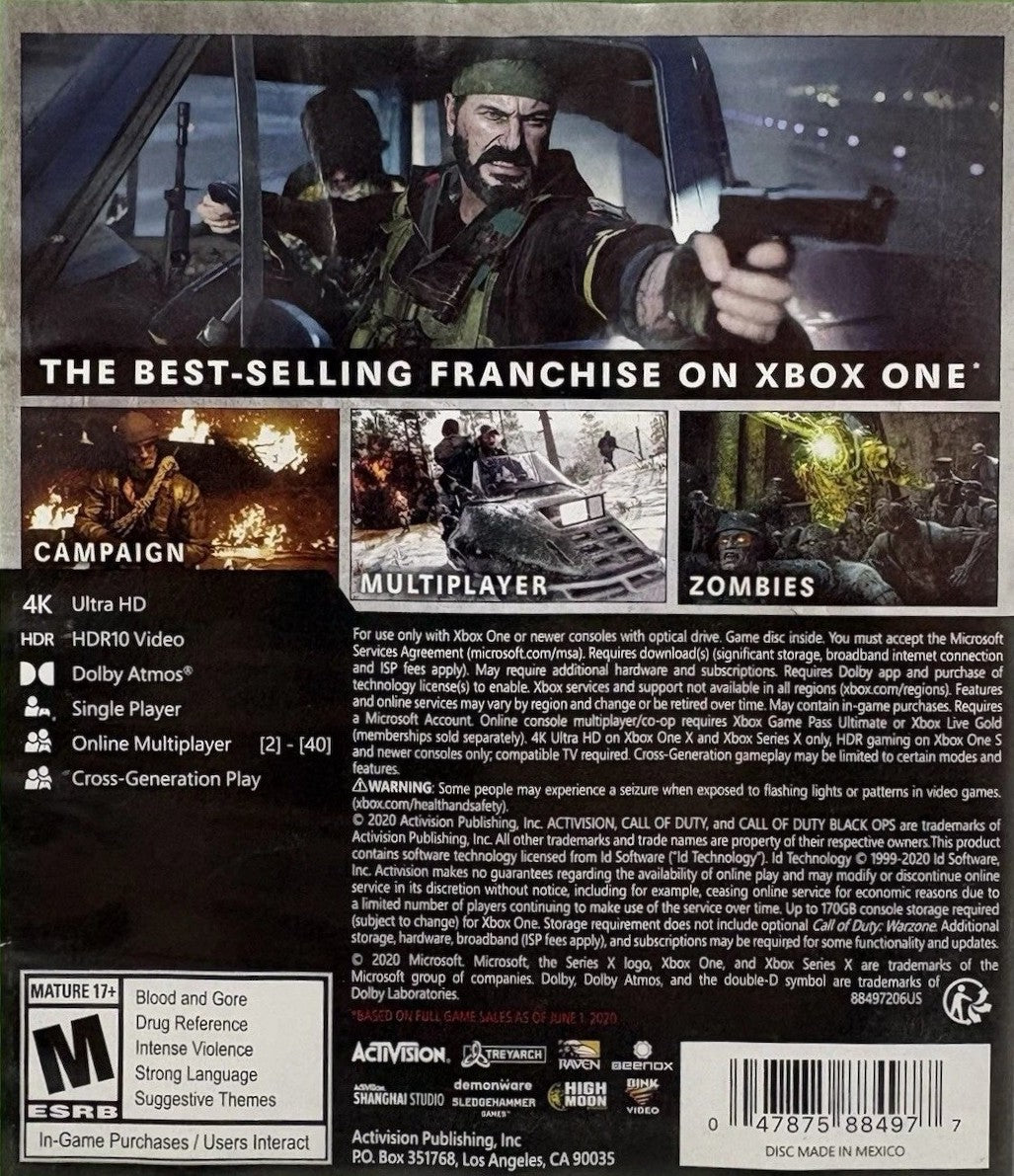 Call of Duty: Black Ops Cold War Xbox One - Video Game - Used - CaveGamers - Image 2