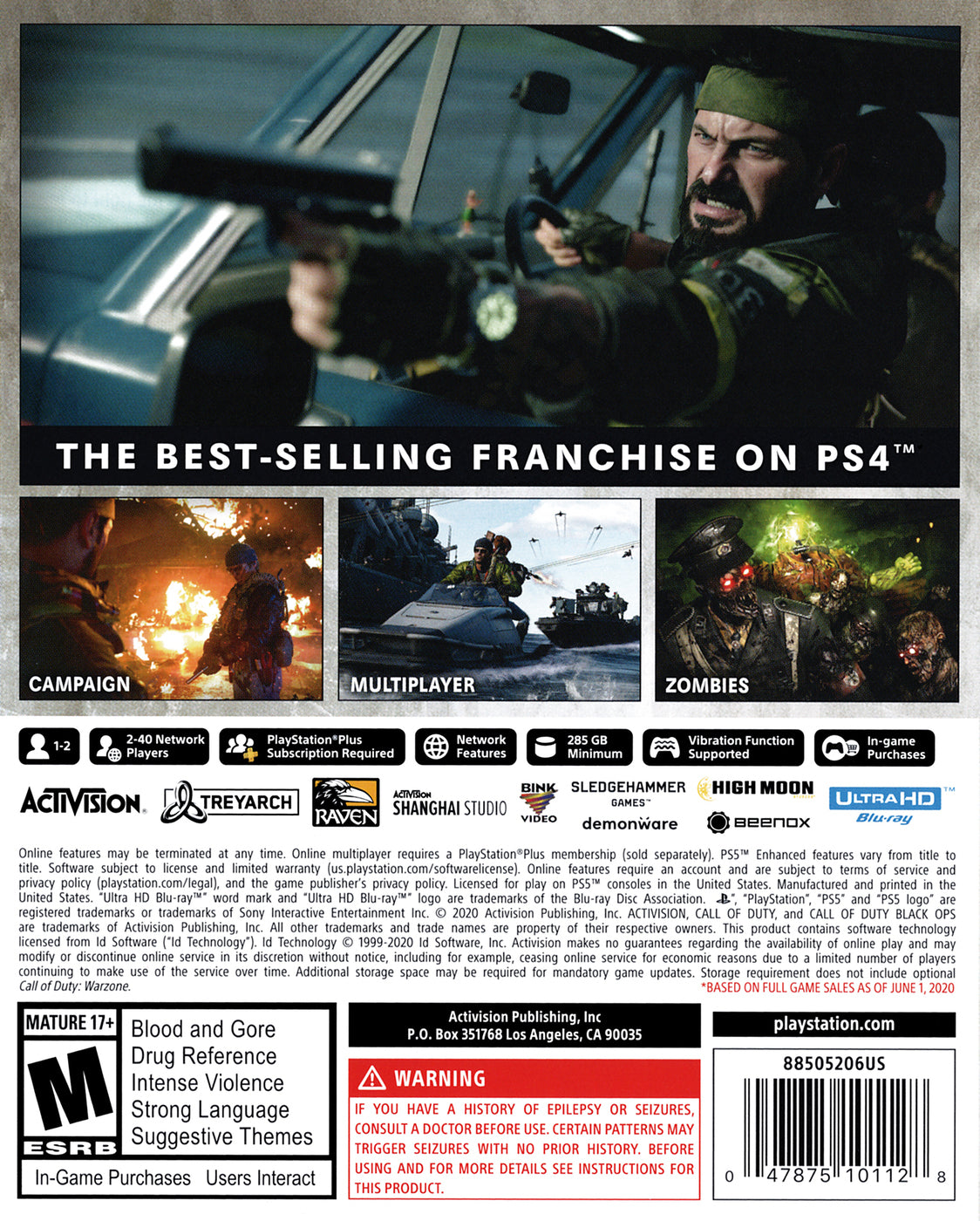 Call of Duty: Black Ops Cold War PS5 - Video Game - Used - CaveGamers - Image 2