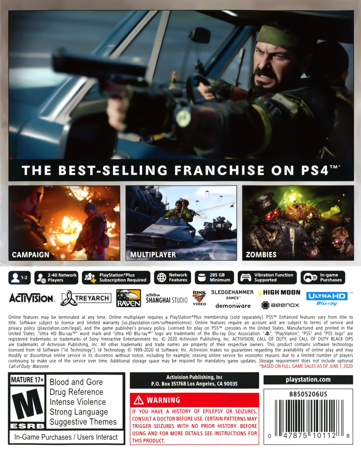 Call of Duty: Black Ops Cold War PS5 - Video Game - Used - CaveGamers - Image 2