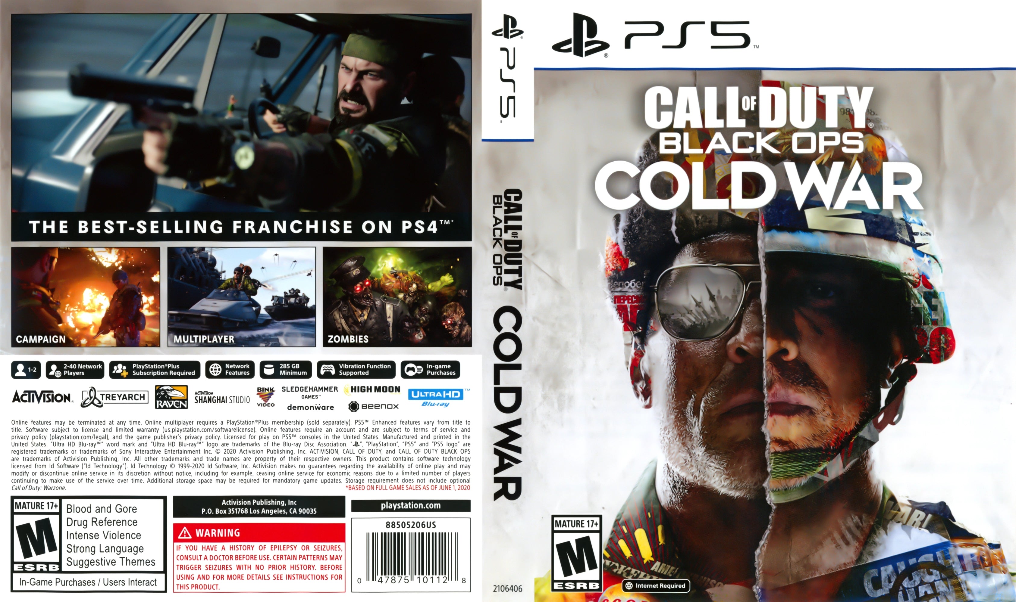 Call of Duty: Black Ops Cold War PS5 - Video Game - Used - CaveGamers - Image 4