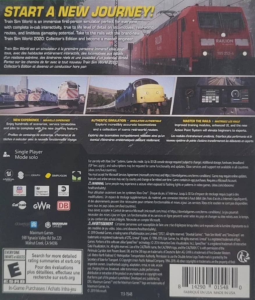 Train Sim World 2020 Xbox One - Video Game - Used - CaveGamers - Image 2