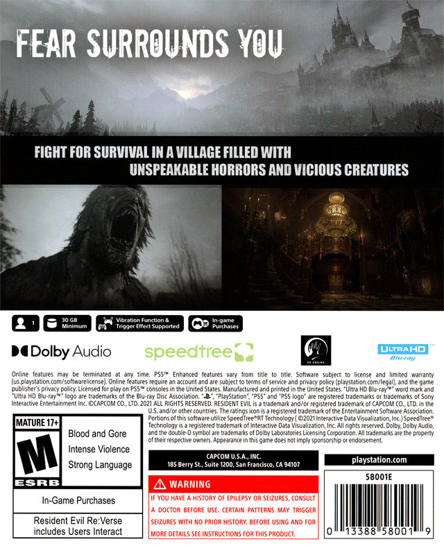 Resident Evil Village PS5 - Video Game - Used - CaveGamers - Image 2