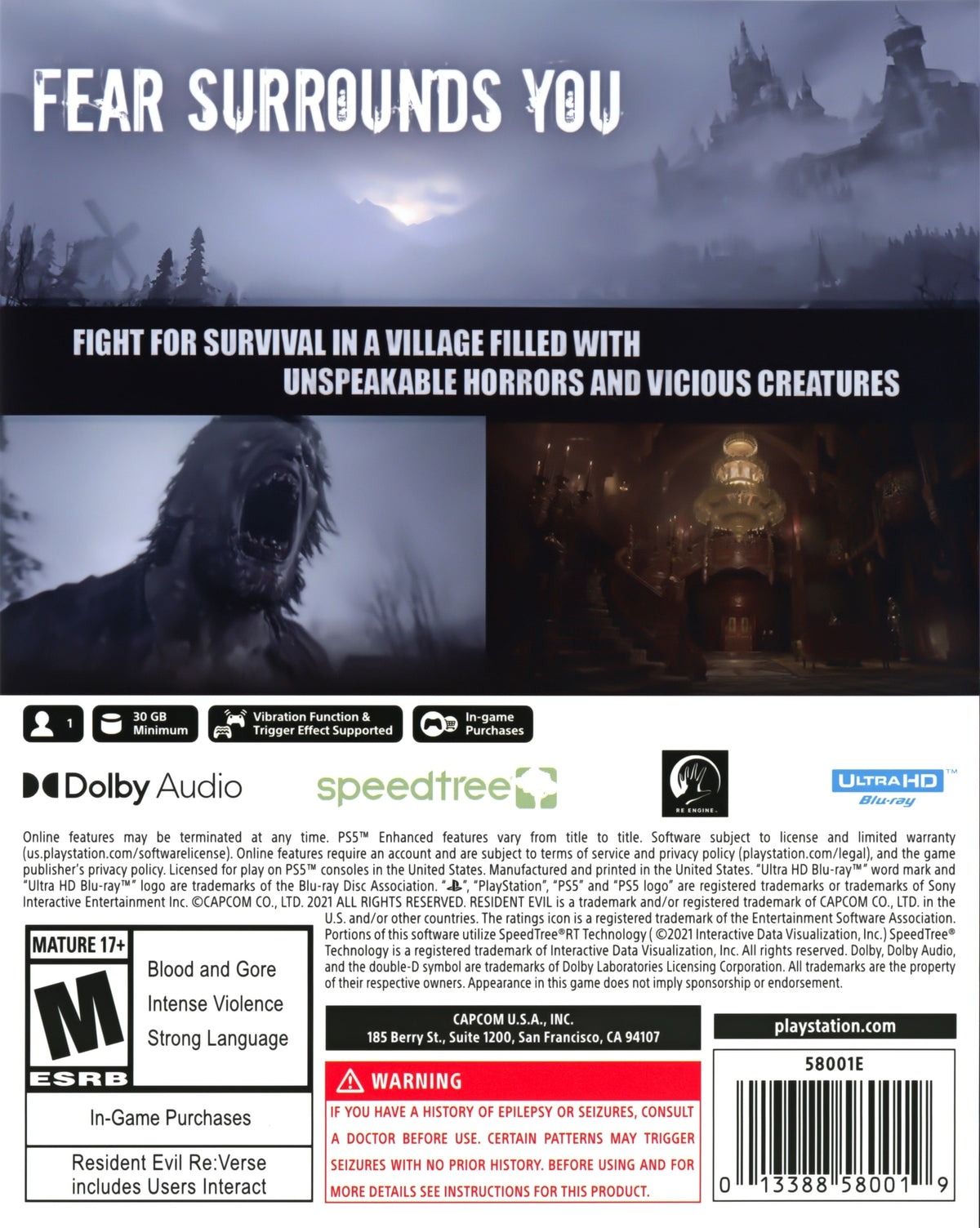 Resident Evil Village PS5 - Video Game - Used - CaveGamers - Image 2