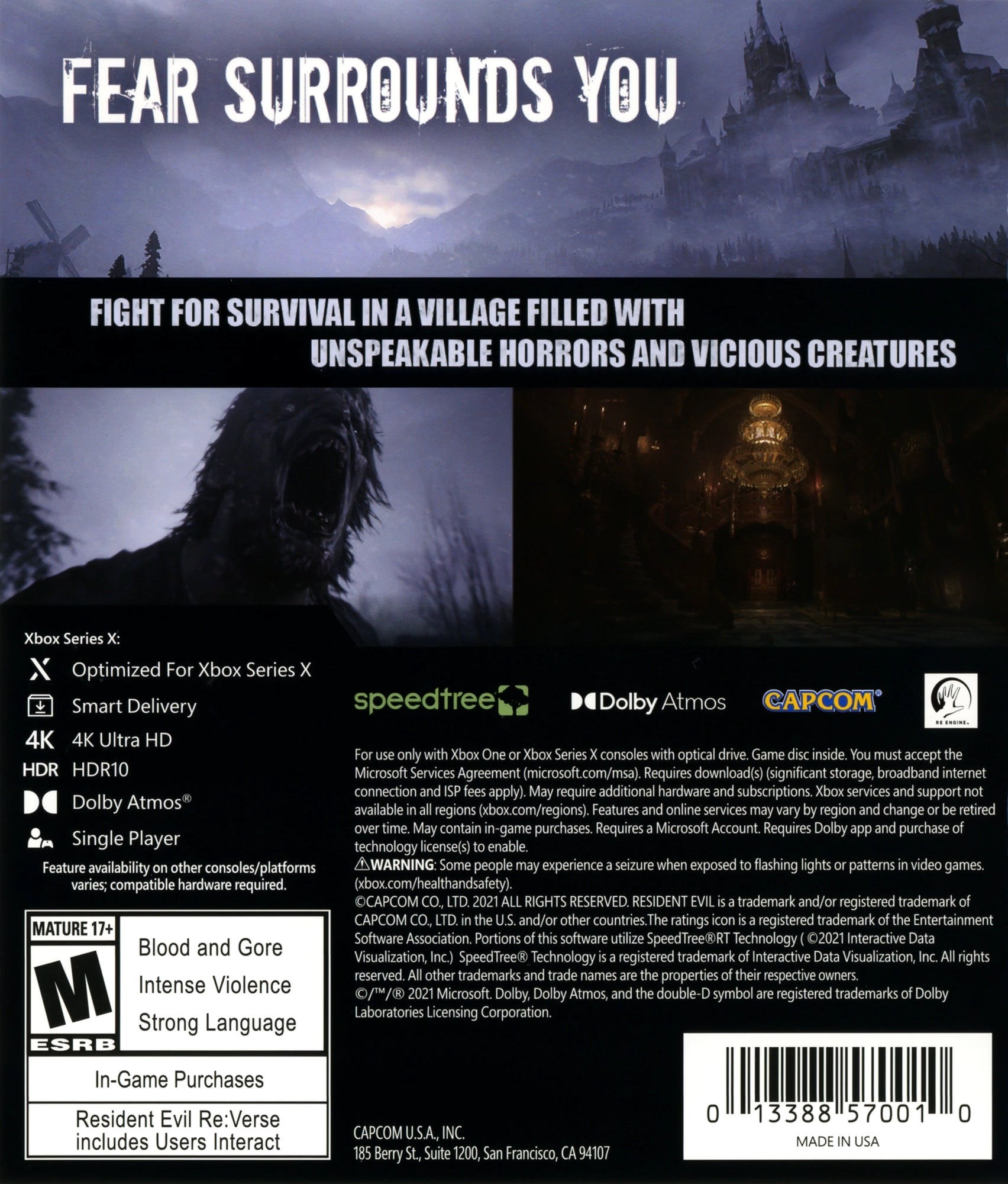 Resident Evil Village Xbox Series X - Video Game - Used - CaveGamers - Image 2
