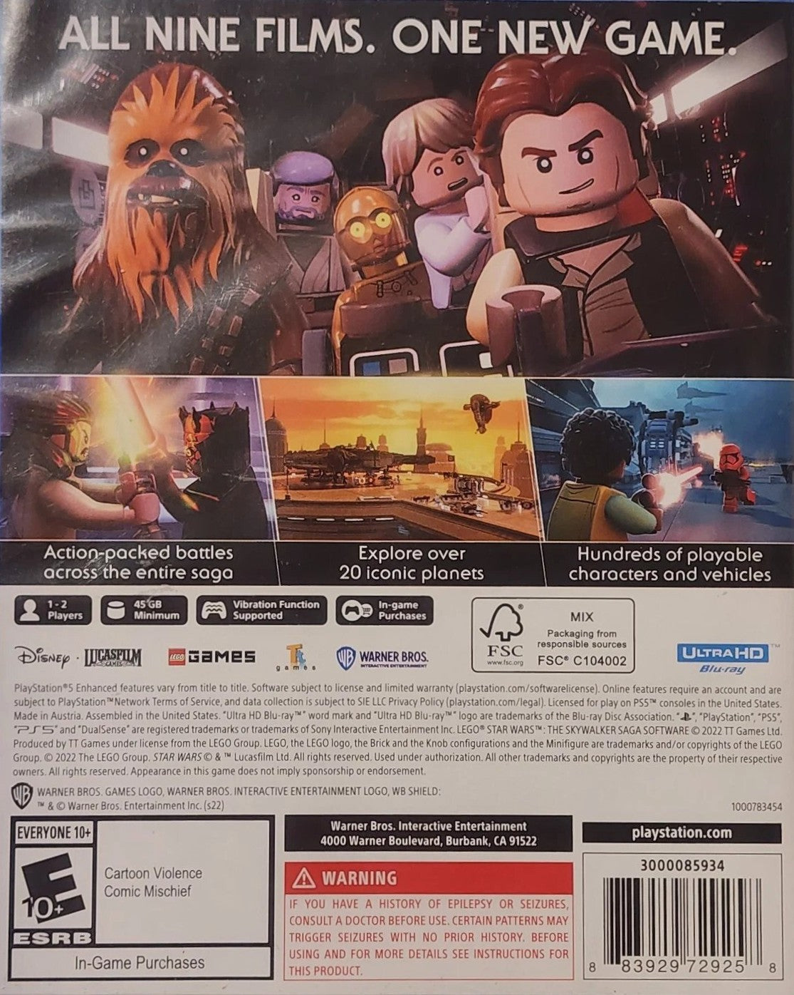 LEGO Star Wars: The Skywalker Saga PS5 - Video Game - Used - CaveGamers - Image 2