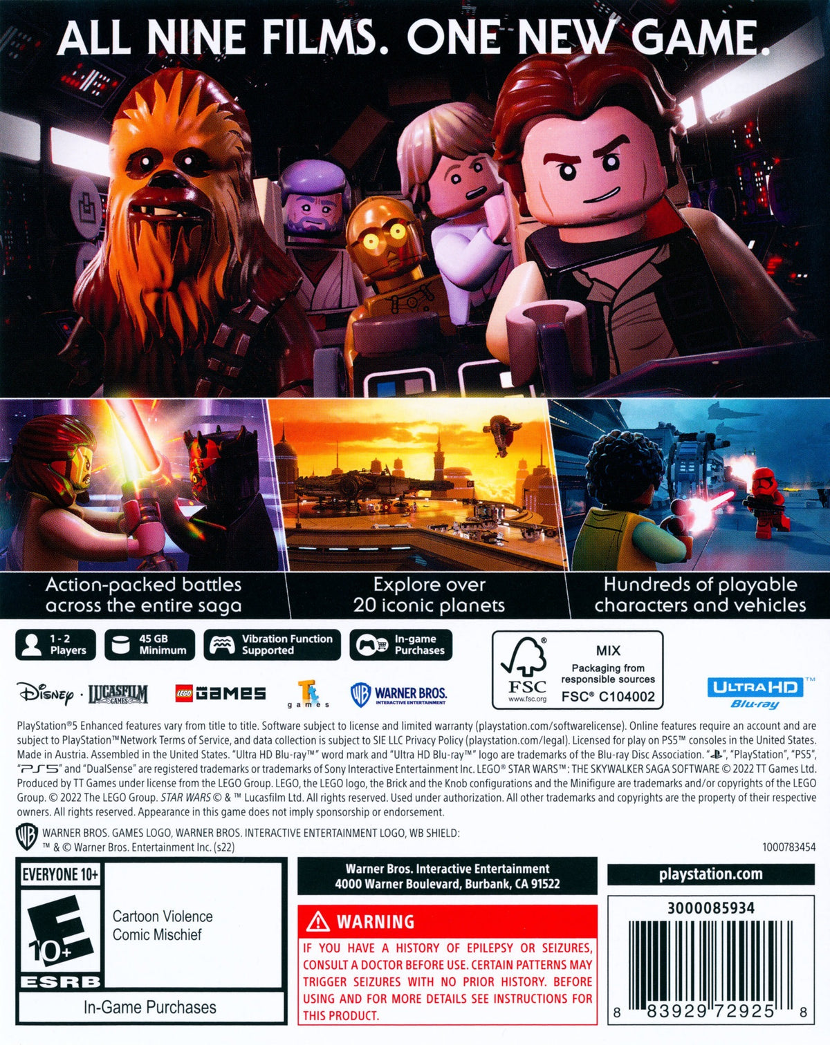 LEGO Star Wars: The Skywalker Saga PS5 - Video Game - Used - CaveGamers - Image 2