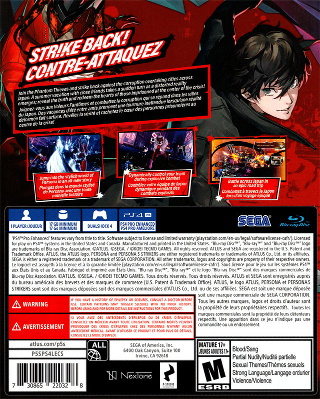 Persona 5 Strikers PS4 - Video Game - Used - CaveGamers - Image 2