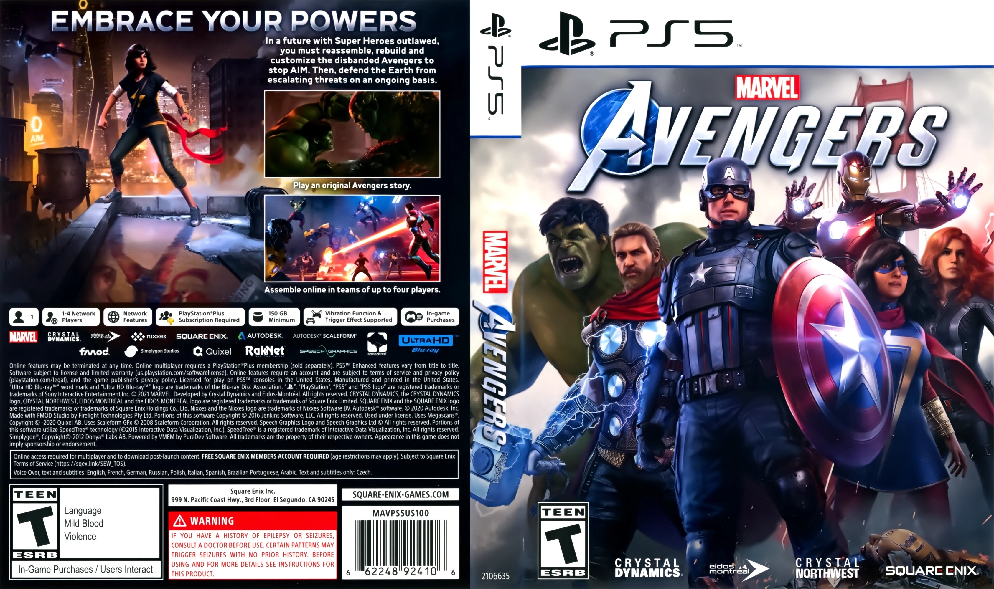 Marvel Avengers PS5 - Video Game - Used - CaveGamers - Image 4