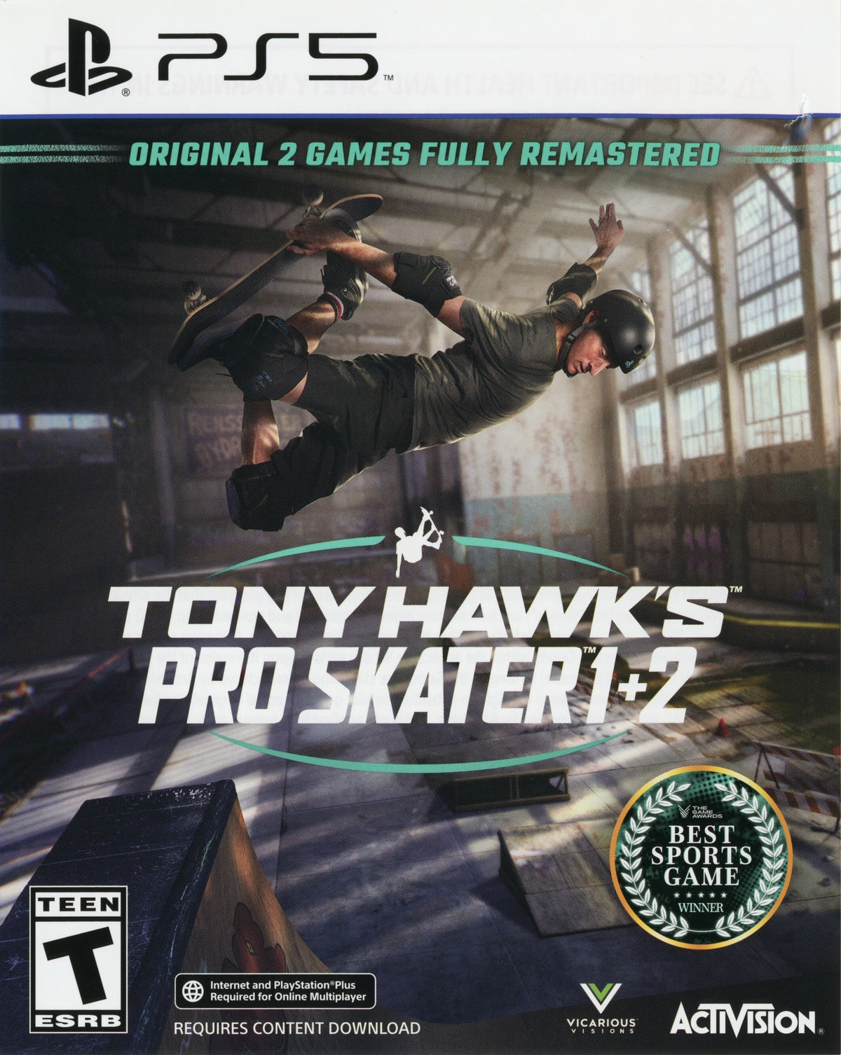 Tony Hawk's Pro Skater 1 + 2 PS5 - Video Game - Used - CaveGamers