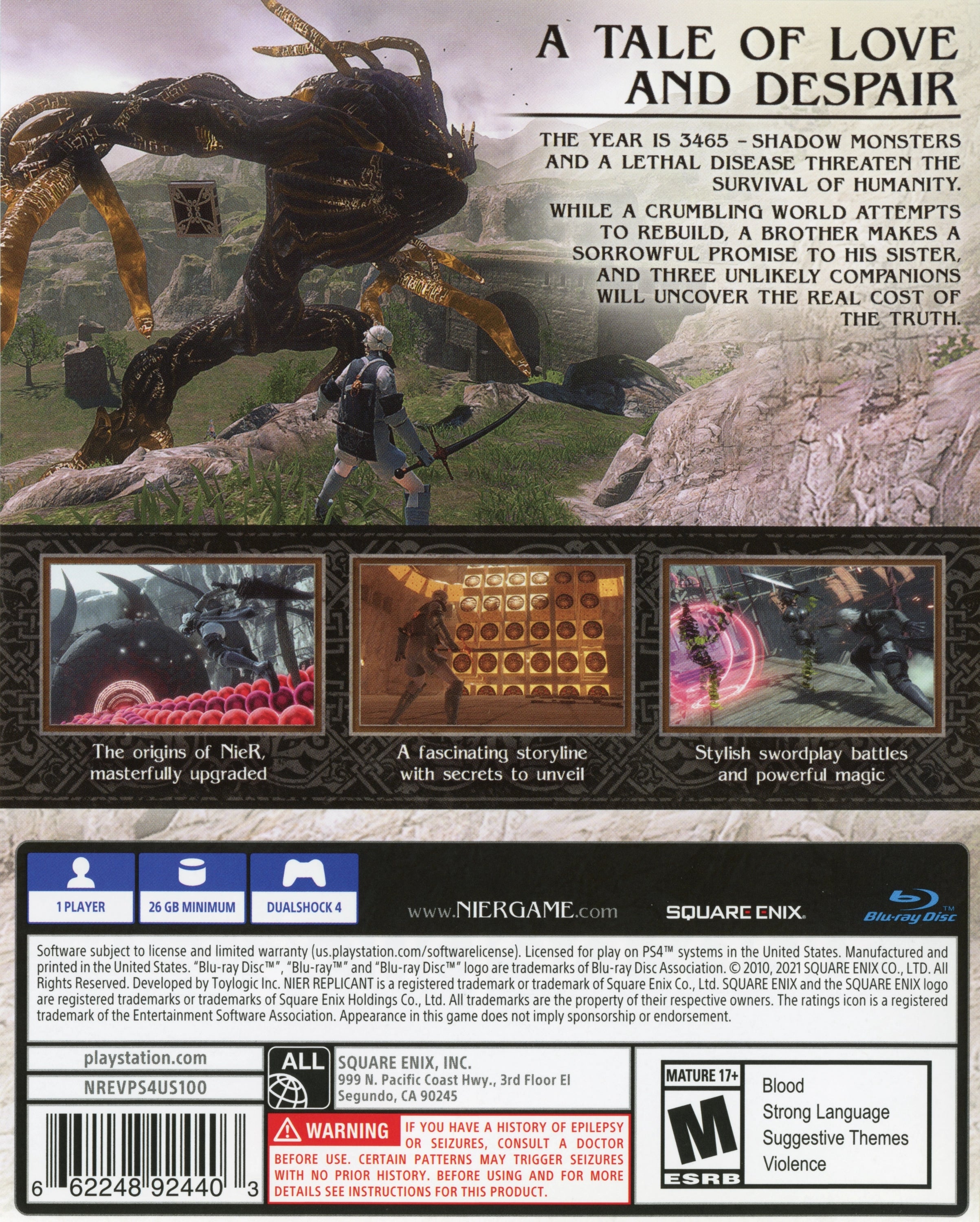 NieR Replicant Ver.1.22474487139 PS4 - Video Game - Used - CaveGamers - Image 2