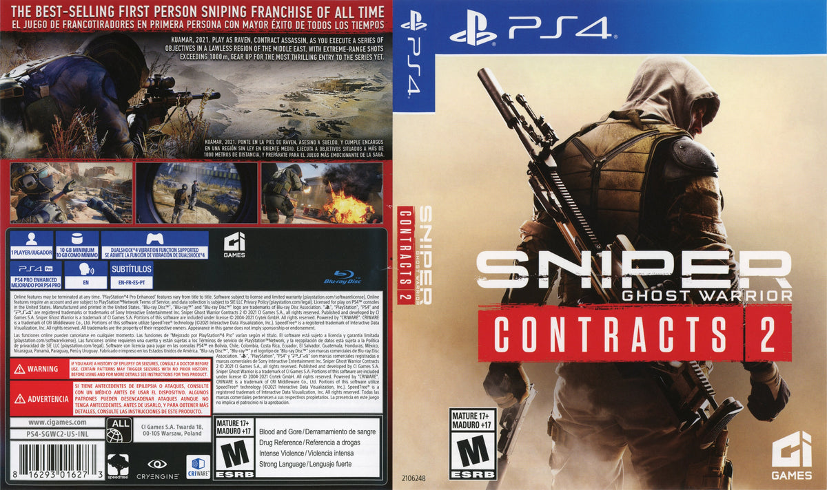 Sniper: Ghost Warrior Contracts 2 PS4 - Video Game - Used - CaveGamers - Image 3