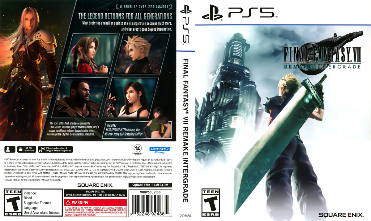Final Fantasy VII Remake: Intergrade PS5 - Video Game - Used - CaveGamers - Image 4