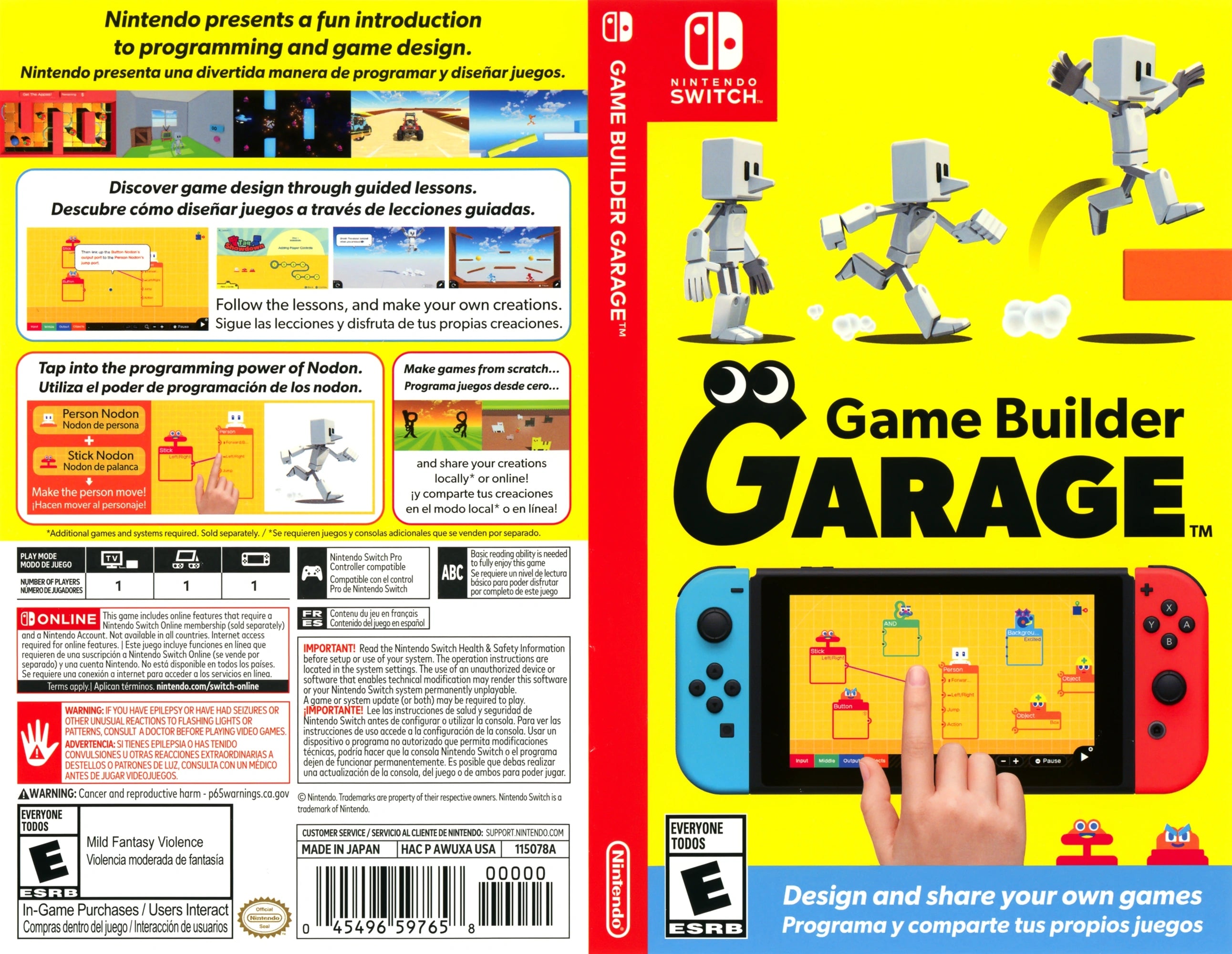 Game Builder Garage Switch - Video Game - Used - CaveGamers - Image 4