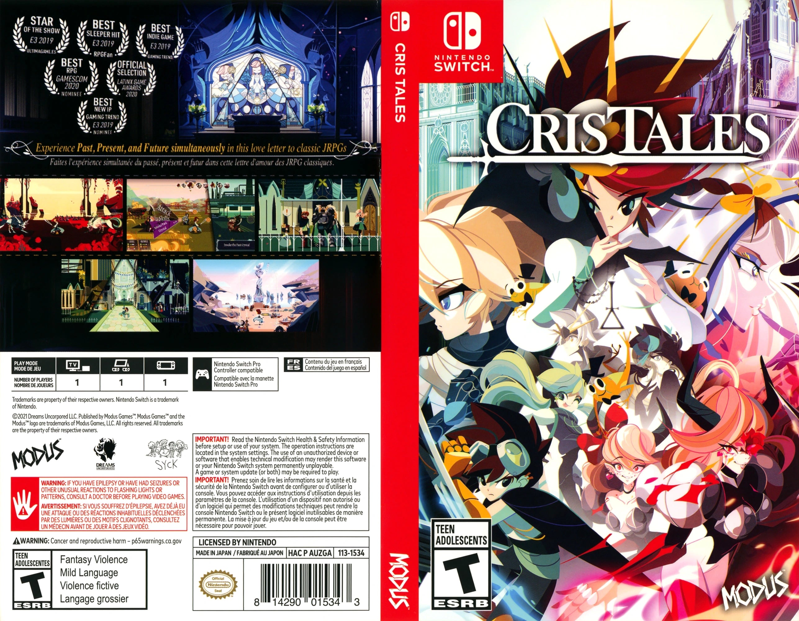 Cris Tales Switch - Video Game - Used - CaveGamers - Image 3