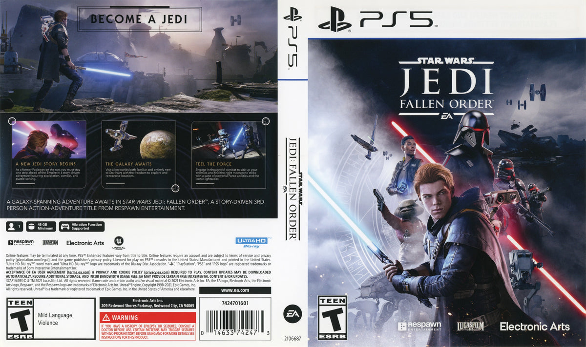 Star Wars Jedi: Fallen Order PS5 - Video Game - Used - CaveGamers - Image 4