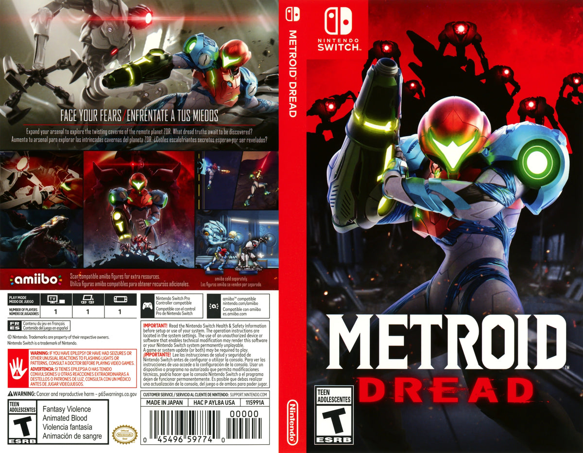 Metroid Dread Switch - Video Game - Used - CaveGamers - Image 3