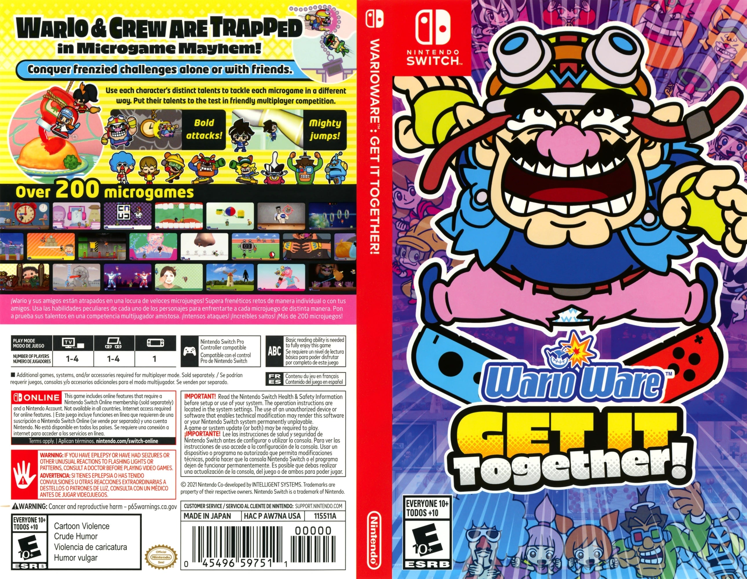 WarioWare: Get It Together Switch - Video Game - Used - CaveGamers - Image 4