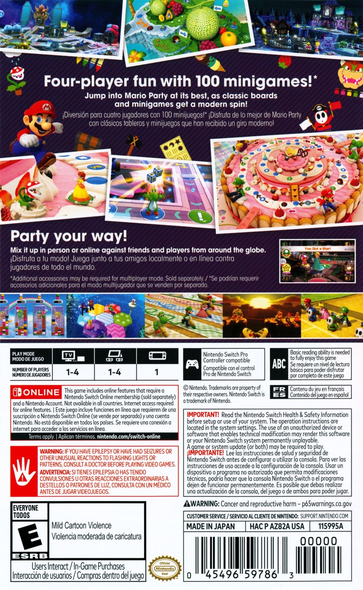 Mario Party Superstars Switch - Video Game - Used - CaveGamers - Image 2