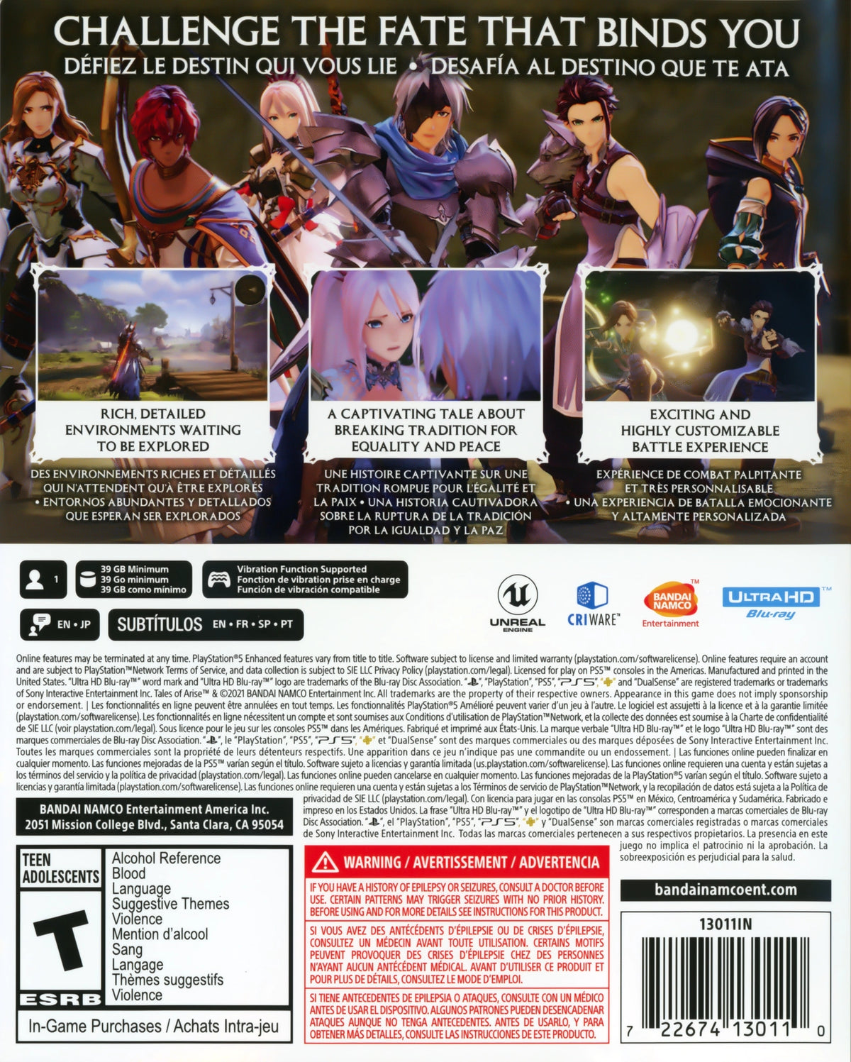Tales of Arise PS5 - Video Game - Used - CaveGamers - Image 2