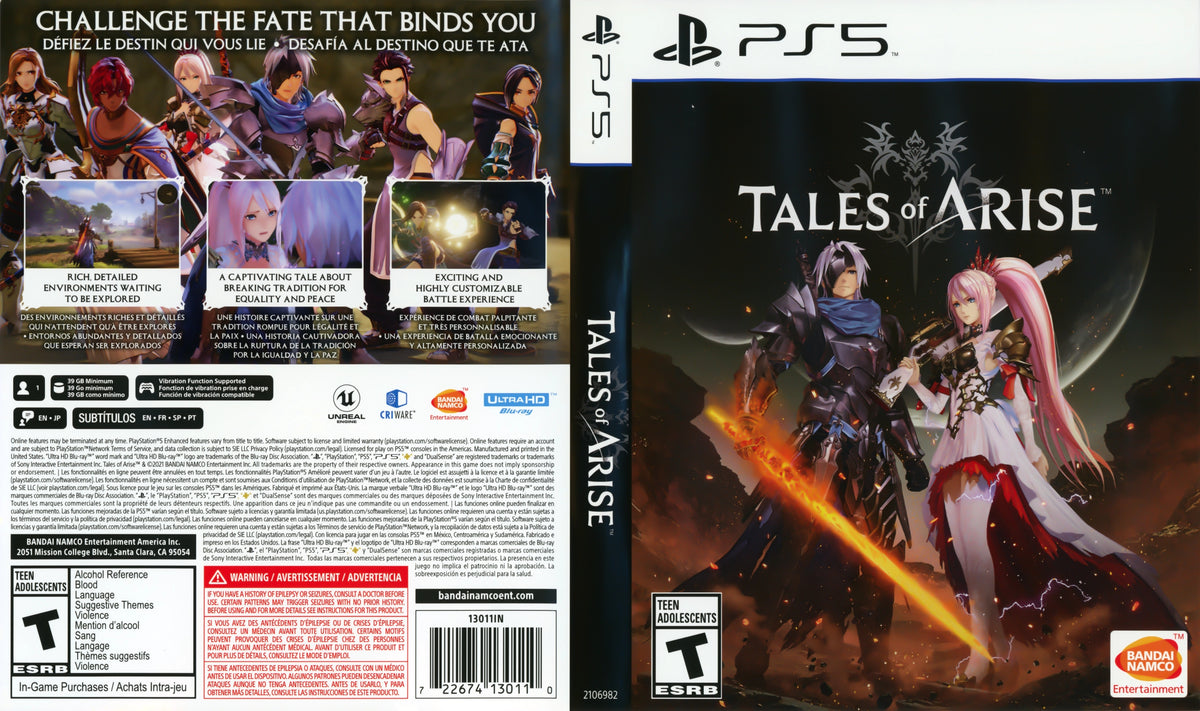 Tales of Arise PS5 - Video Game - Used - CaveGamers - Image 4