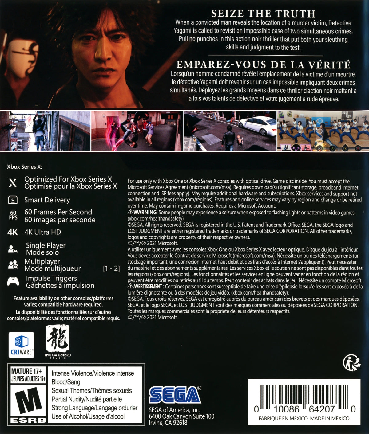 Lost Judgment Xbox Series X - Video Game - Used - CaveGamers - Image 2