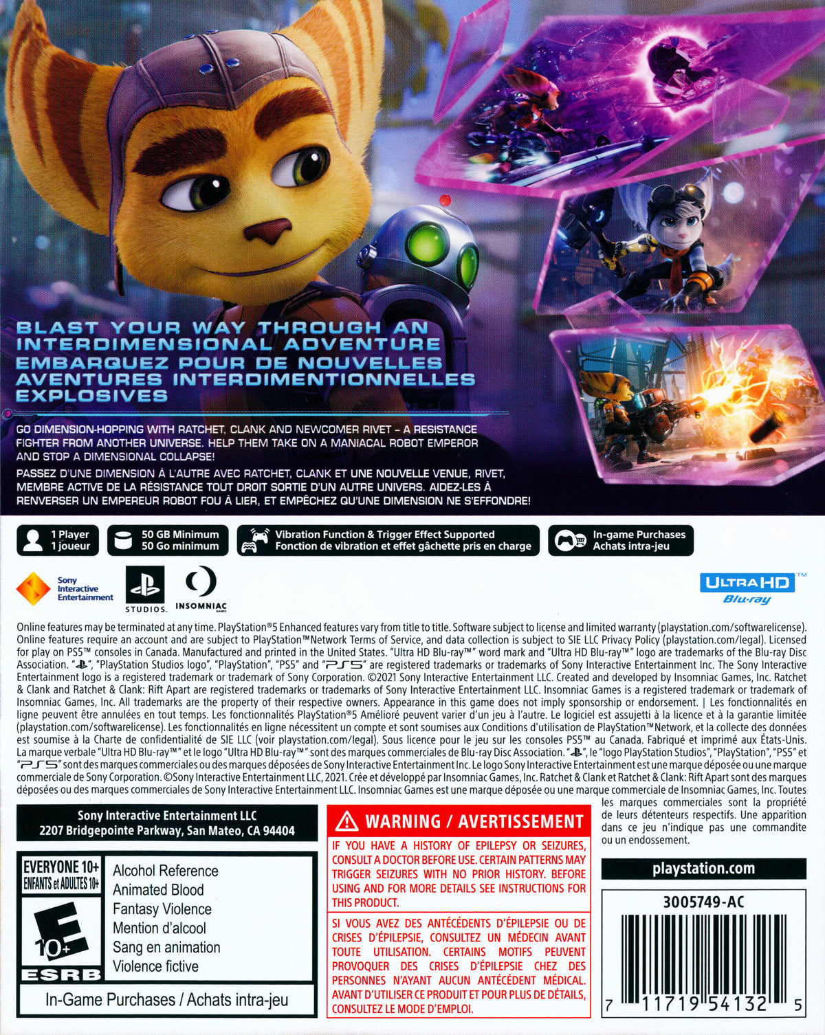 Ratchet & Clank: Rift Apart PS5 - Video Game - Used - CaveGamers - Image 2