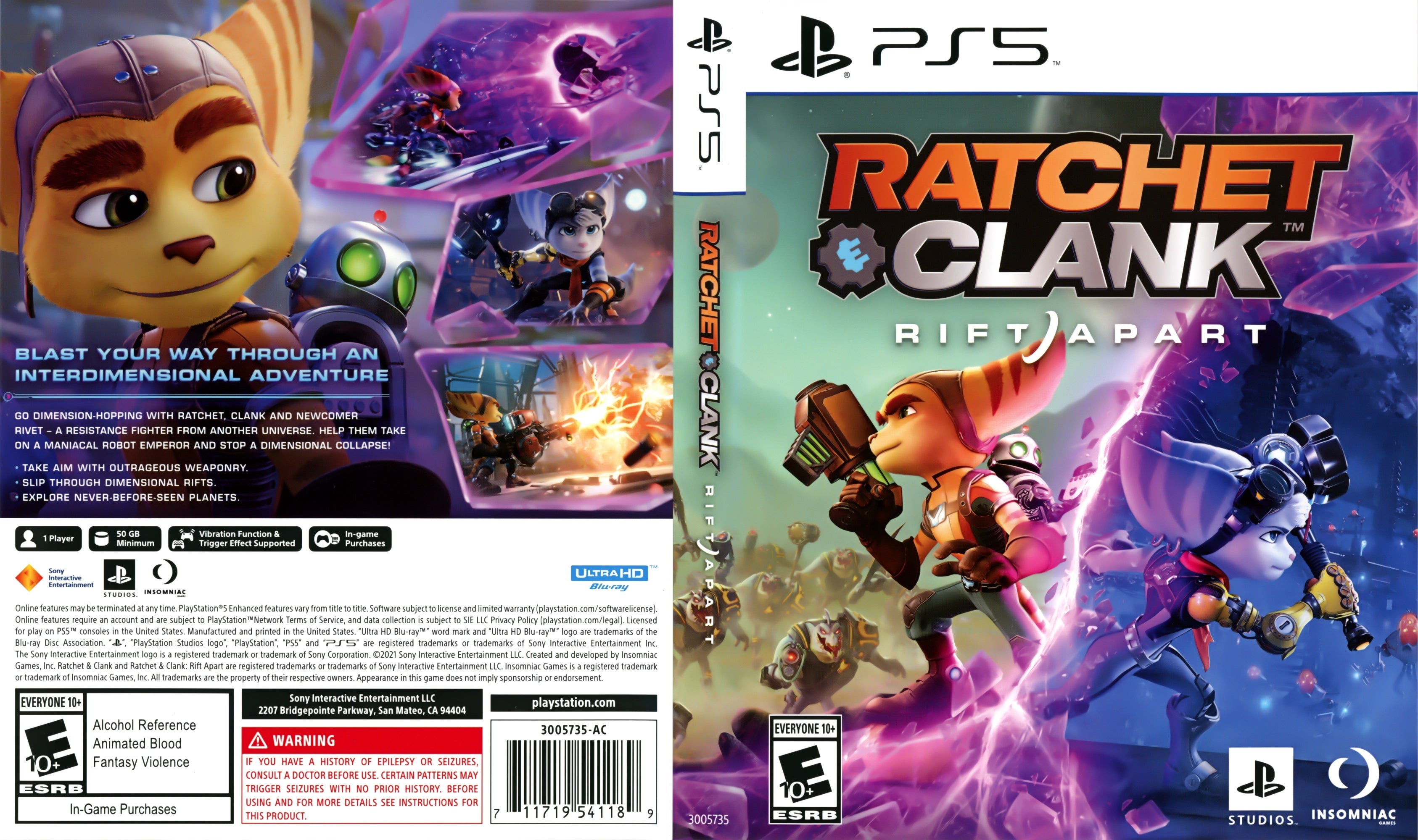 Ratchet & Clank: Rift Apart PS5 - Video Game - Used - CaveGamers - Image 4