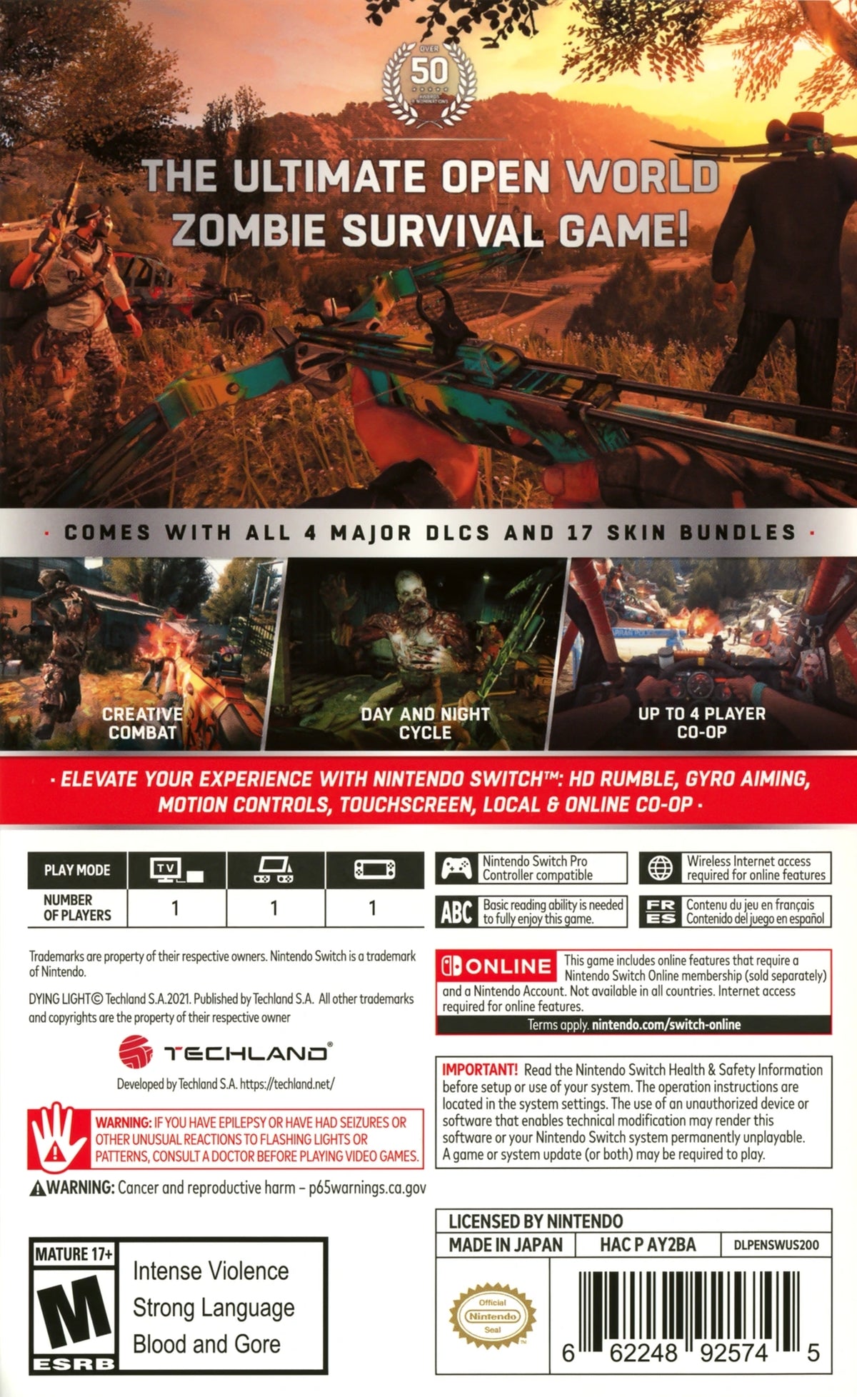 Dying Light: Platinum Edition Switch - Video Game - Used - CaveGamers - Image 2