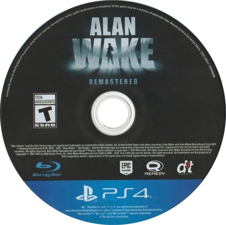 Alan Wake Remastered PS4 - Video Game - Used - CaveGamers - Image 3