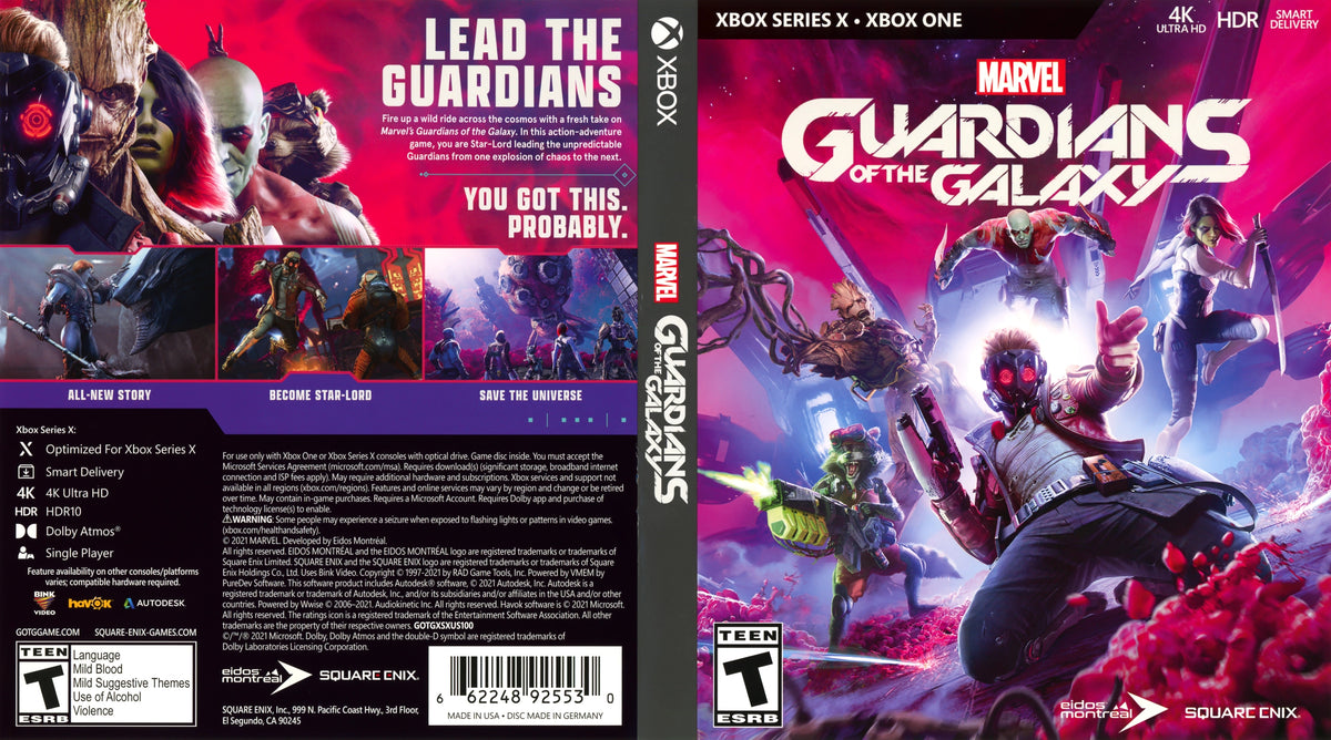 Marvel's Guardians of the Galaxy Xbox Series X - Video Game - Used - CaveGamers - Image 3
