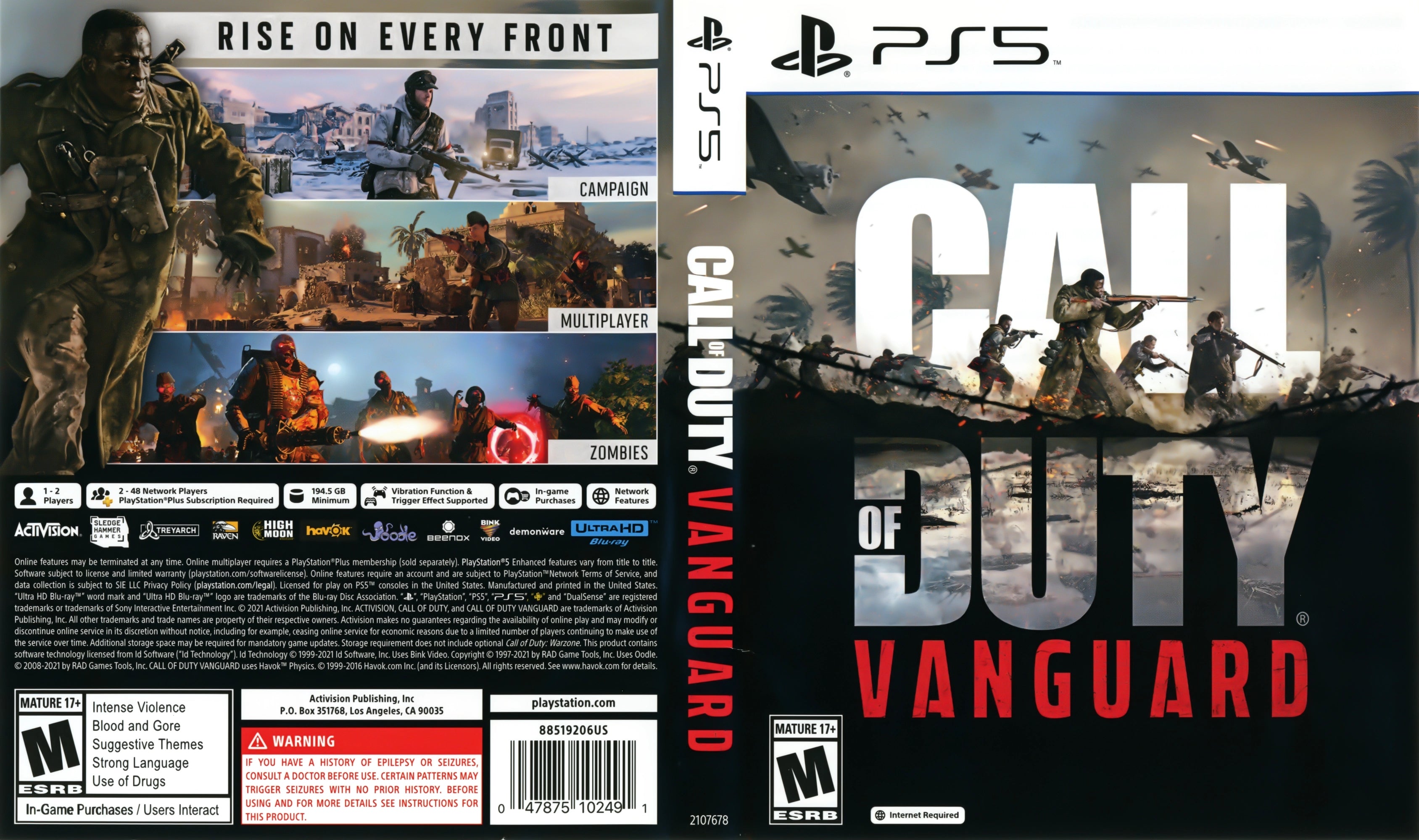 Call of Duty: Vanguard PS5 - Video Game - Used - CaveGamers - Image 4