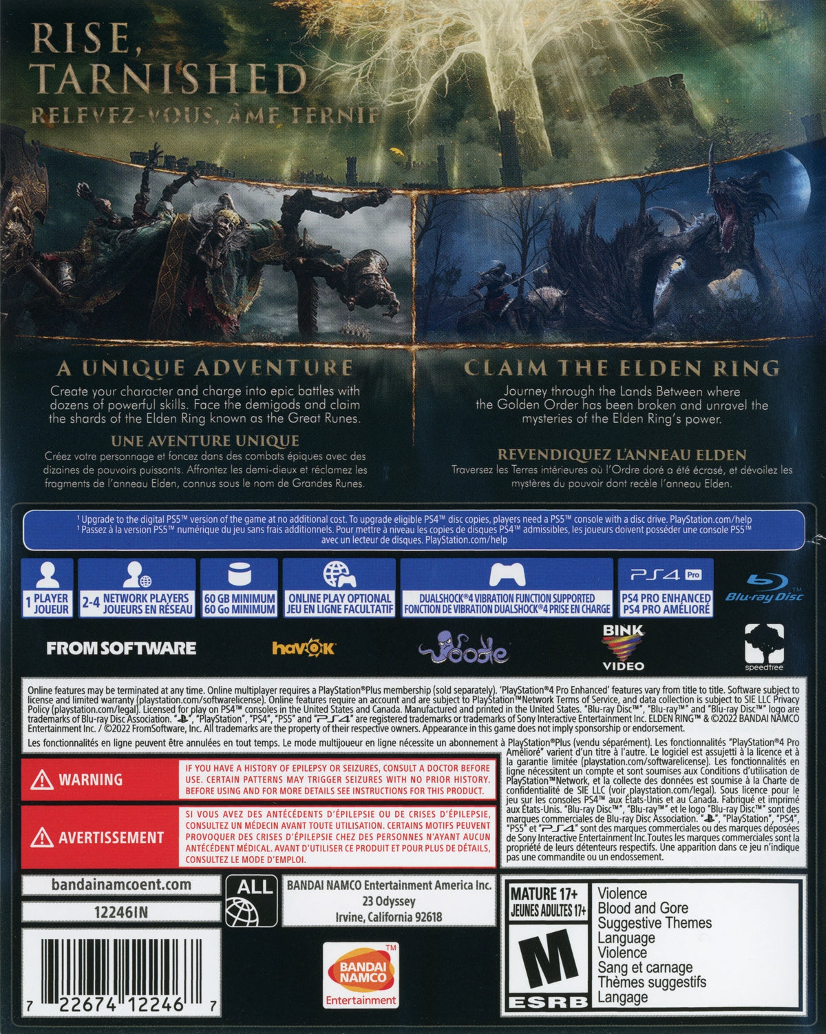 Elden Ring PS4 - Video Game - Used - CaveGamers - Image 2