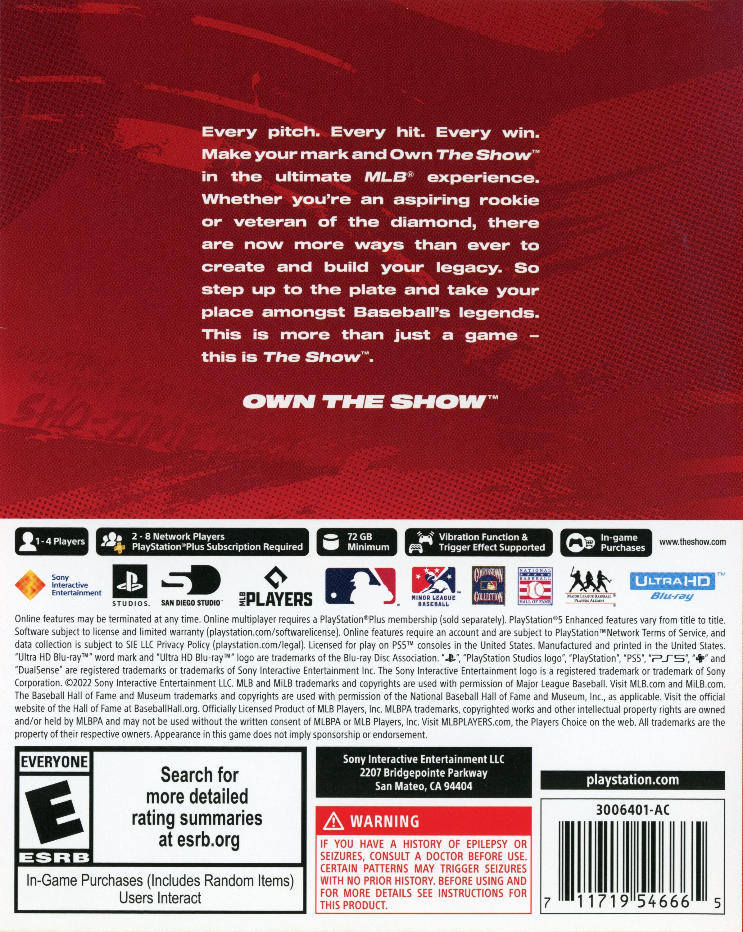 MLB The Show 22 PS5 - Video Game - Used - CaveGamers - Image 2