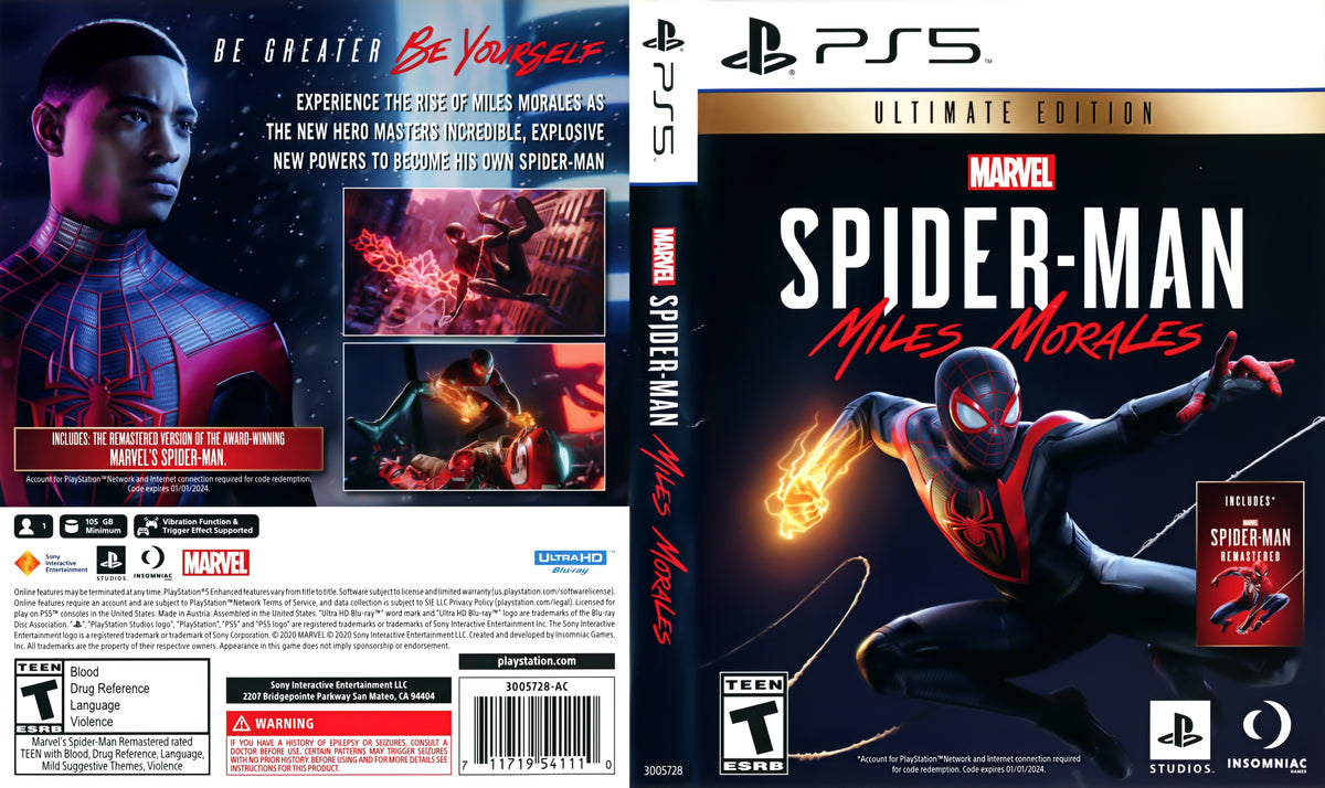 Marvel Spider-Man: Miles Morales PS5 - Video Game - Used - CaveGamers - Image 4