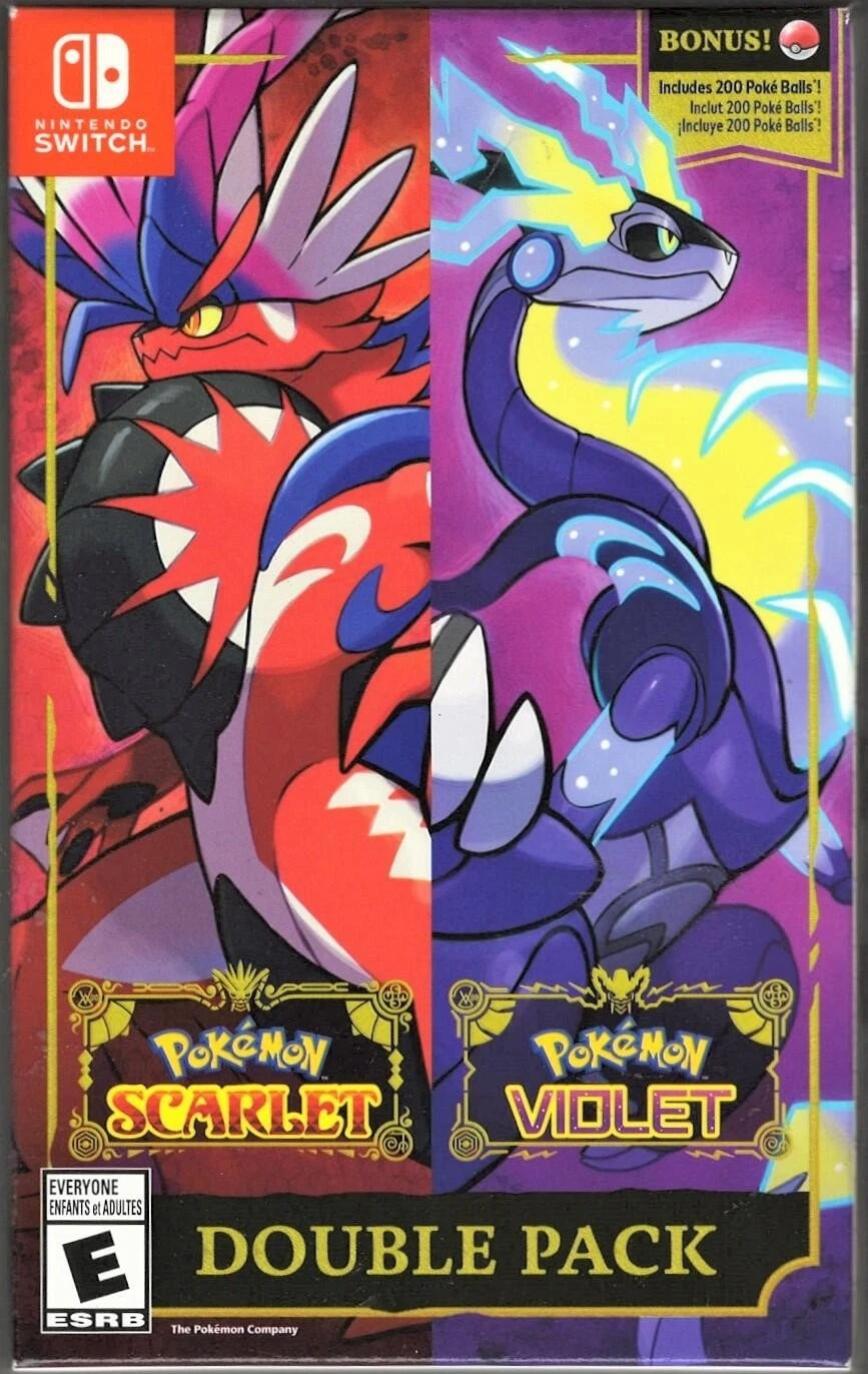 Pokemon Scarlet & Violet Double Pack Switch - Video Game - Used - CaveGamers
