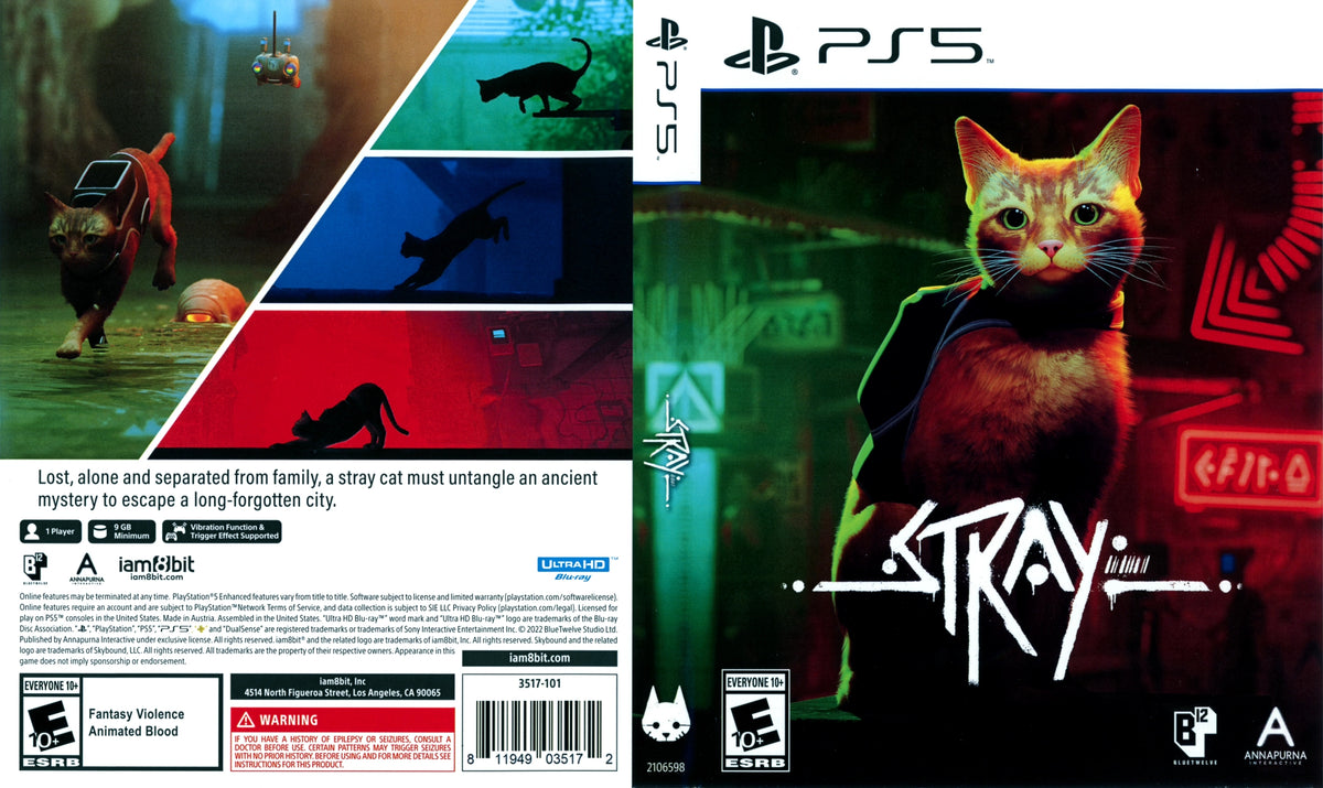 Stray PS5 - Video Game - Used - CaveGamers - Image 4