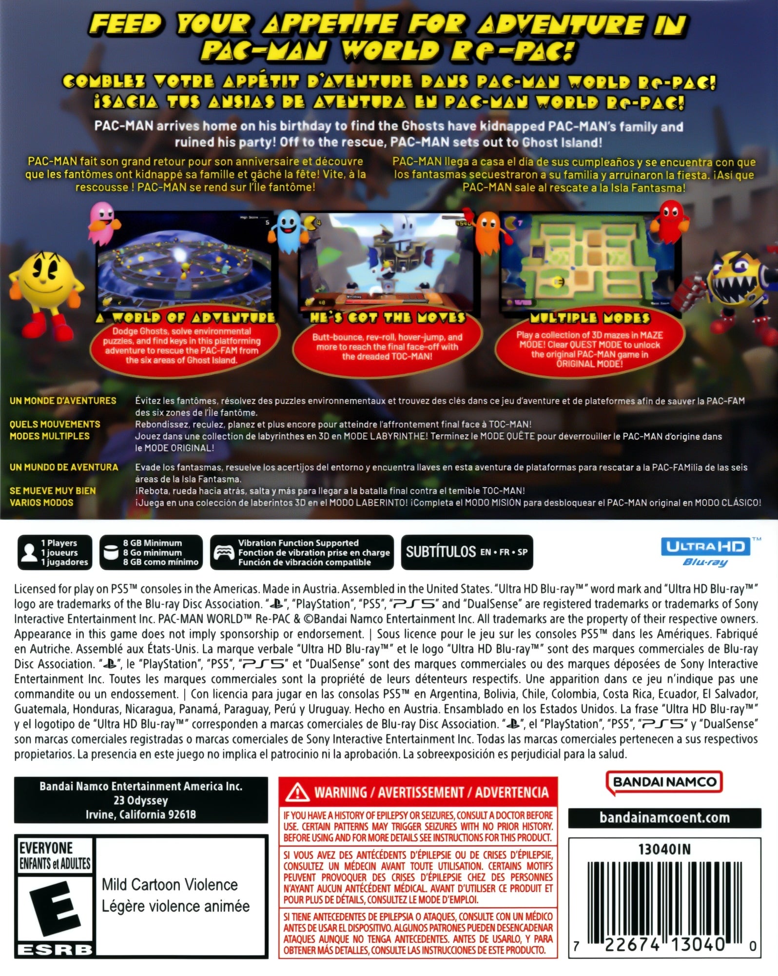 Pac-Man World Re-PAC PS5 - Video Game - Used - CaveGamers - Image 2